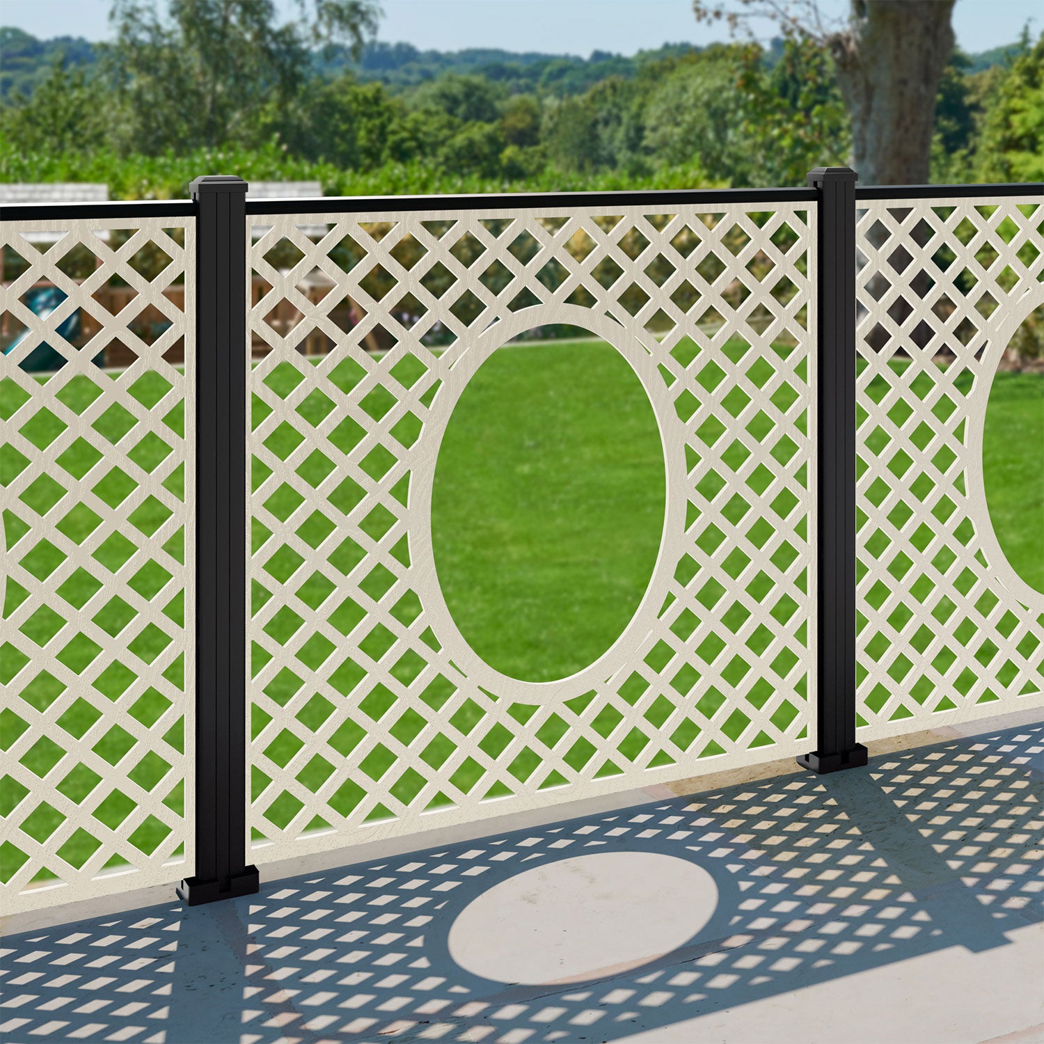 Amersham Decorative Fence - 120x120cm - with our composite posts