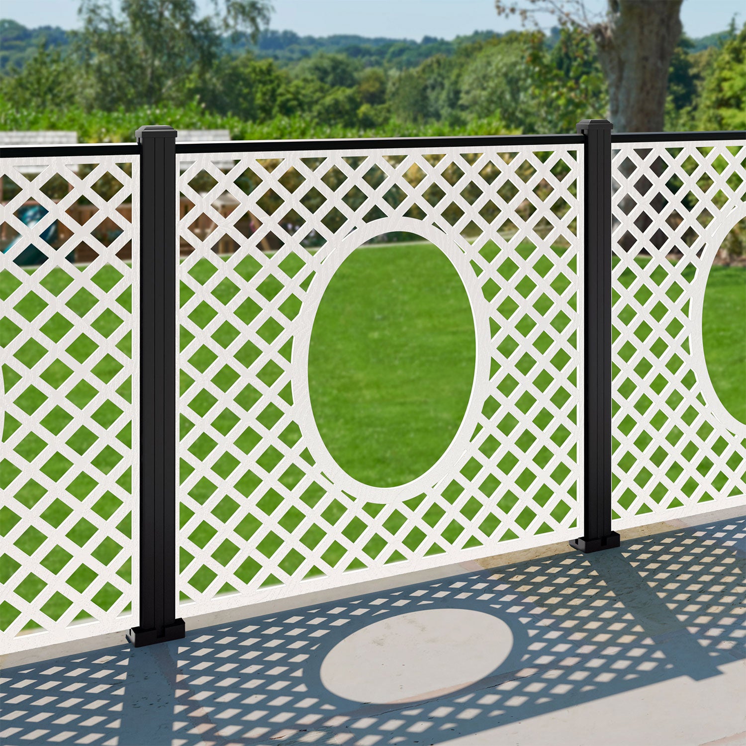Amersham Decorative Fence - 120x120cm - with our composite posts