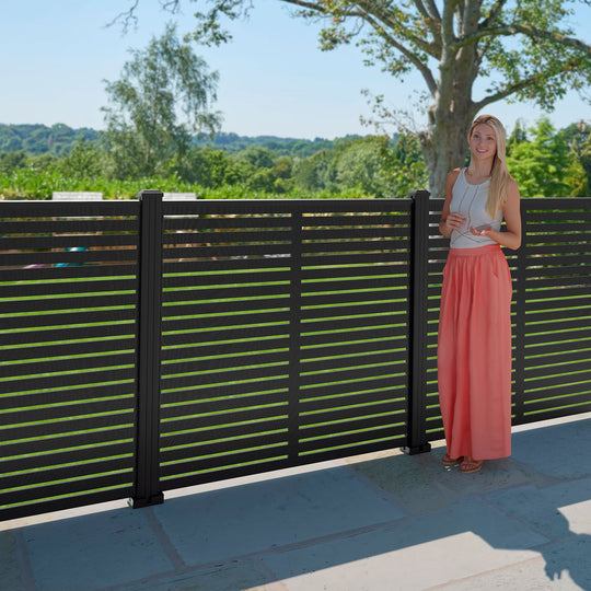 Aspen Decorative Fence - 120x120cm - with our composite posts