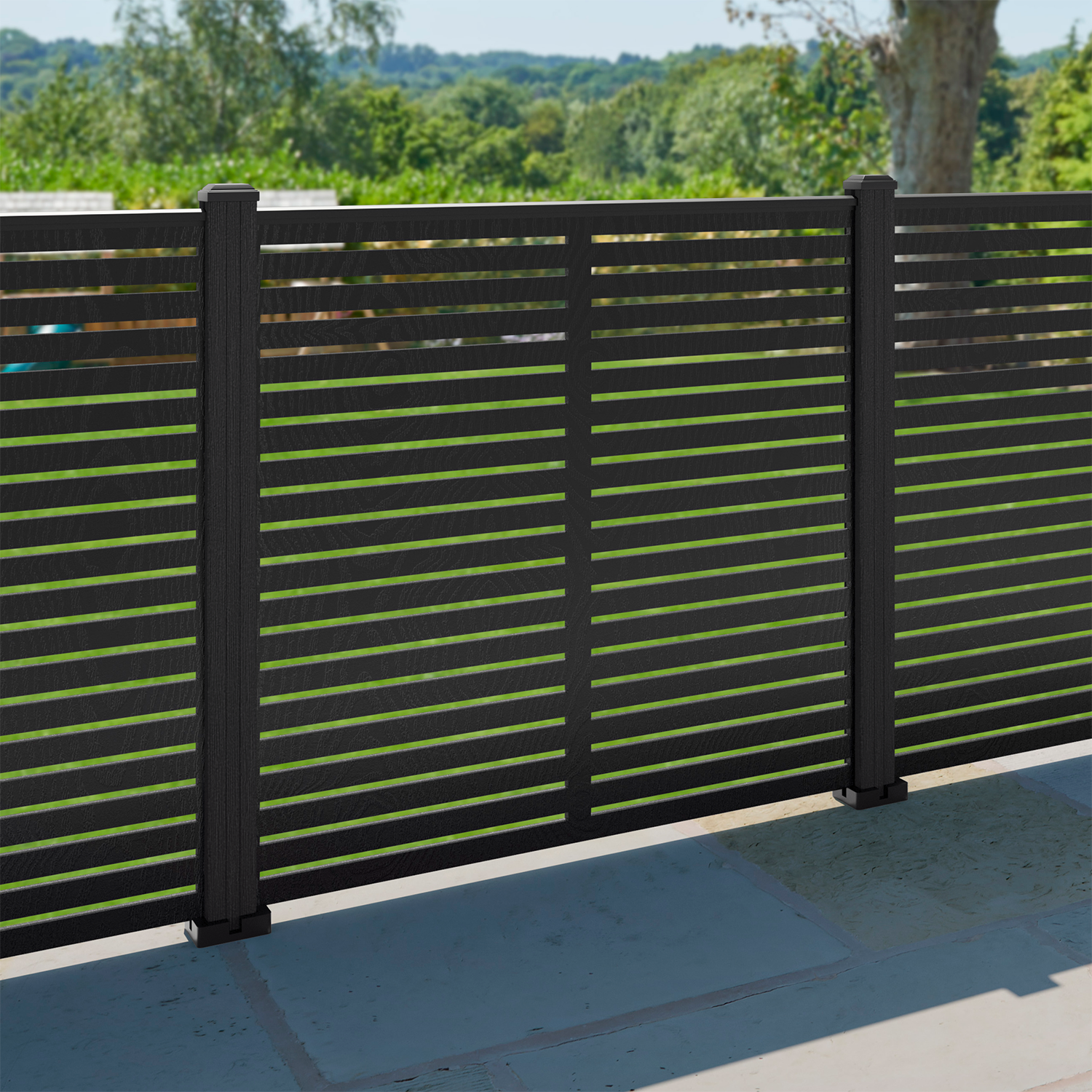 Aspen Decorative Fence - 120x120cm - with our composite posts