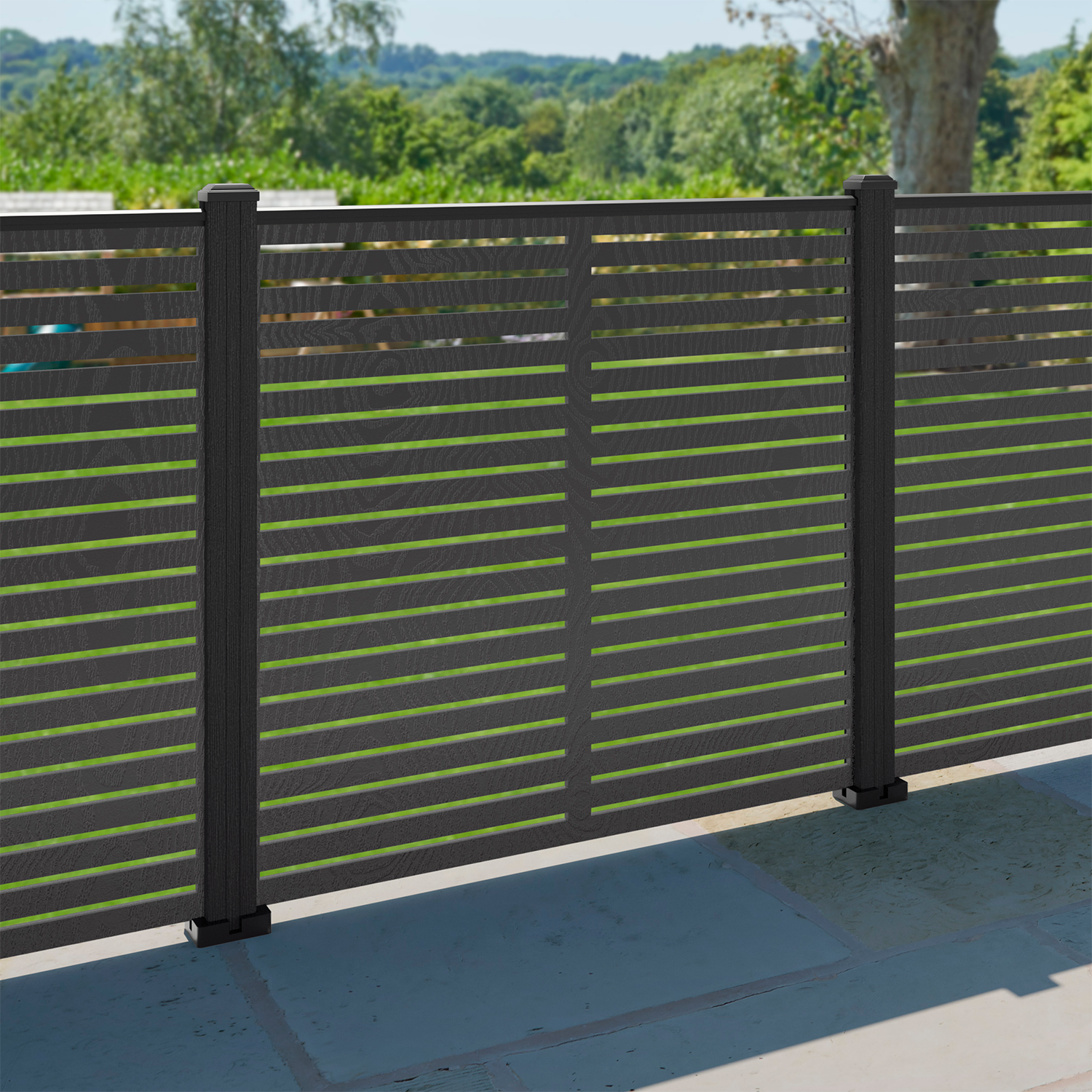 Aspen Decorative Fence - 120x120cm - with our composite posts
