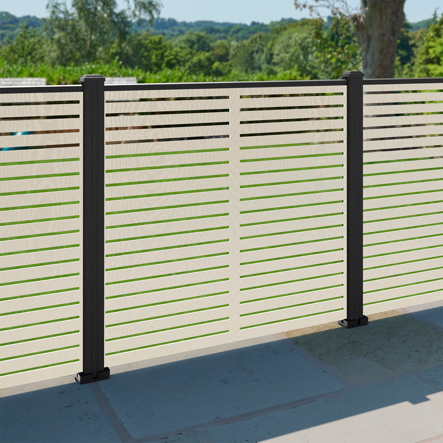 Aspen Decorative Fence - 120x120cm - with our composite posts