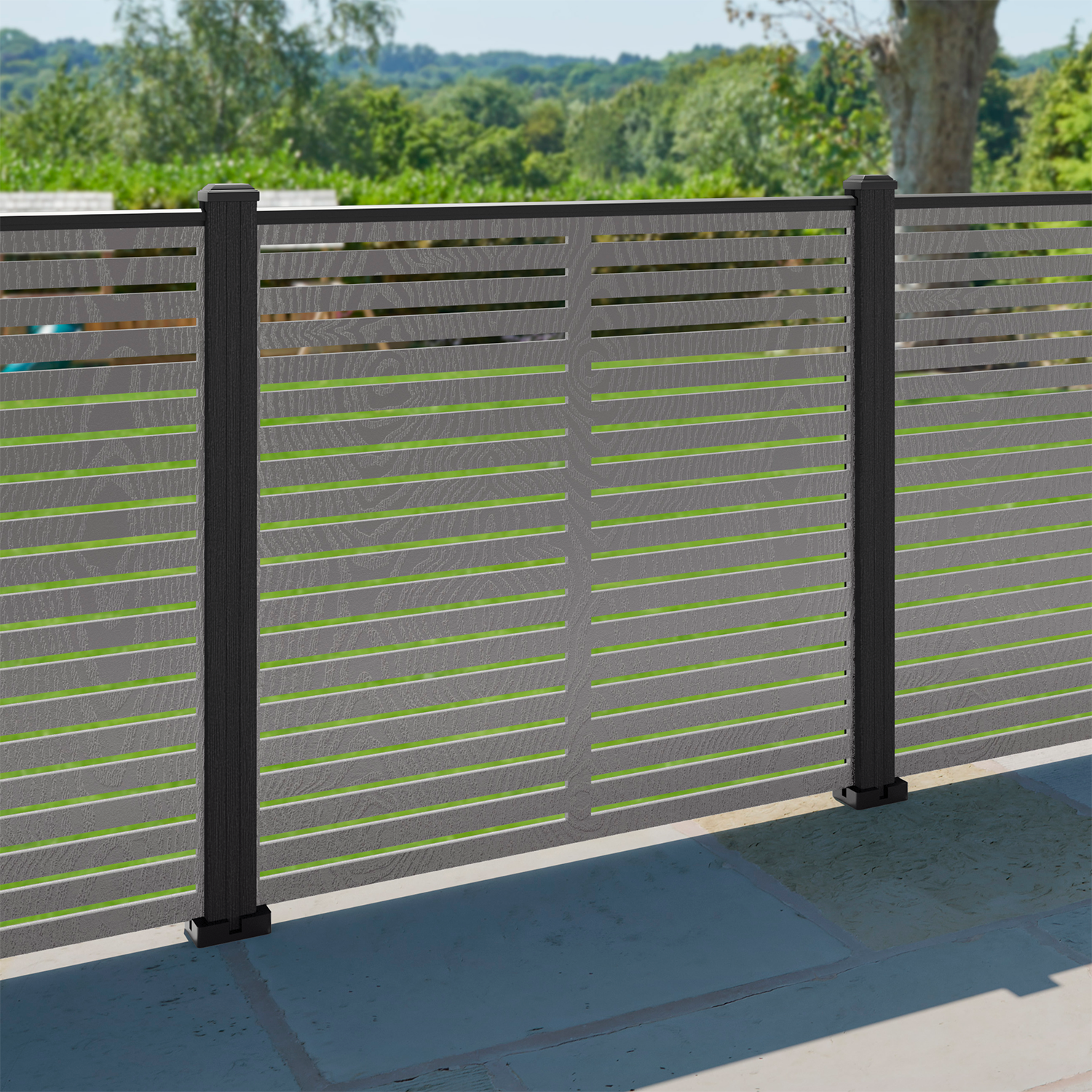 Aspen Decorative Fence - 120x120cm - with our composite posts
