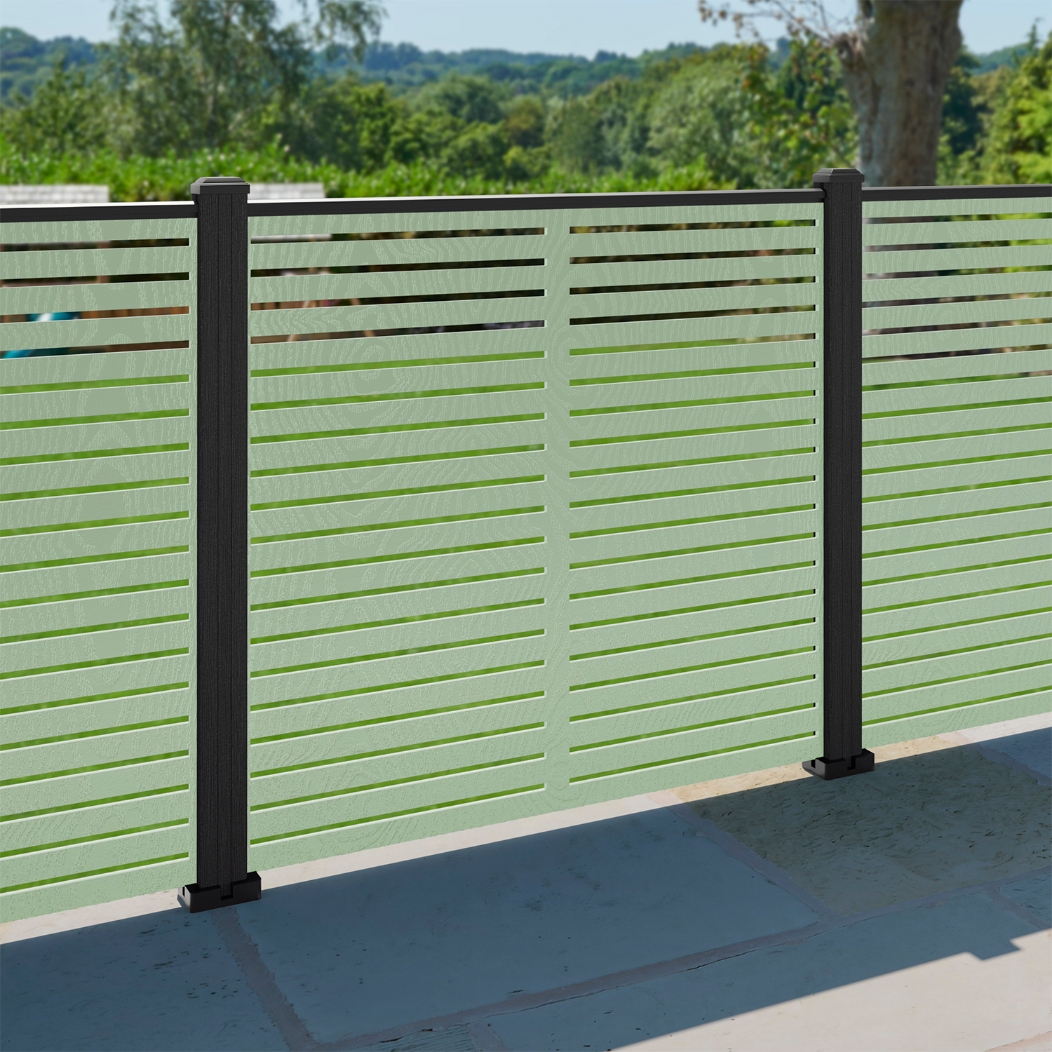 Aspen Decorative Fence - 120x120cm - with our composite posts