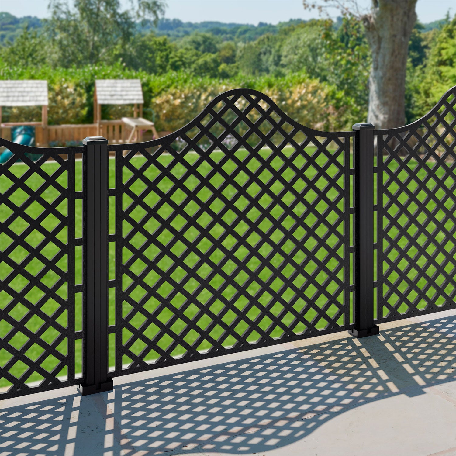 Beaumont Decorative Fence - 120x120cm - with our composite posts