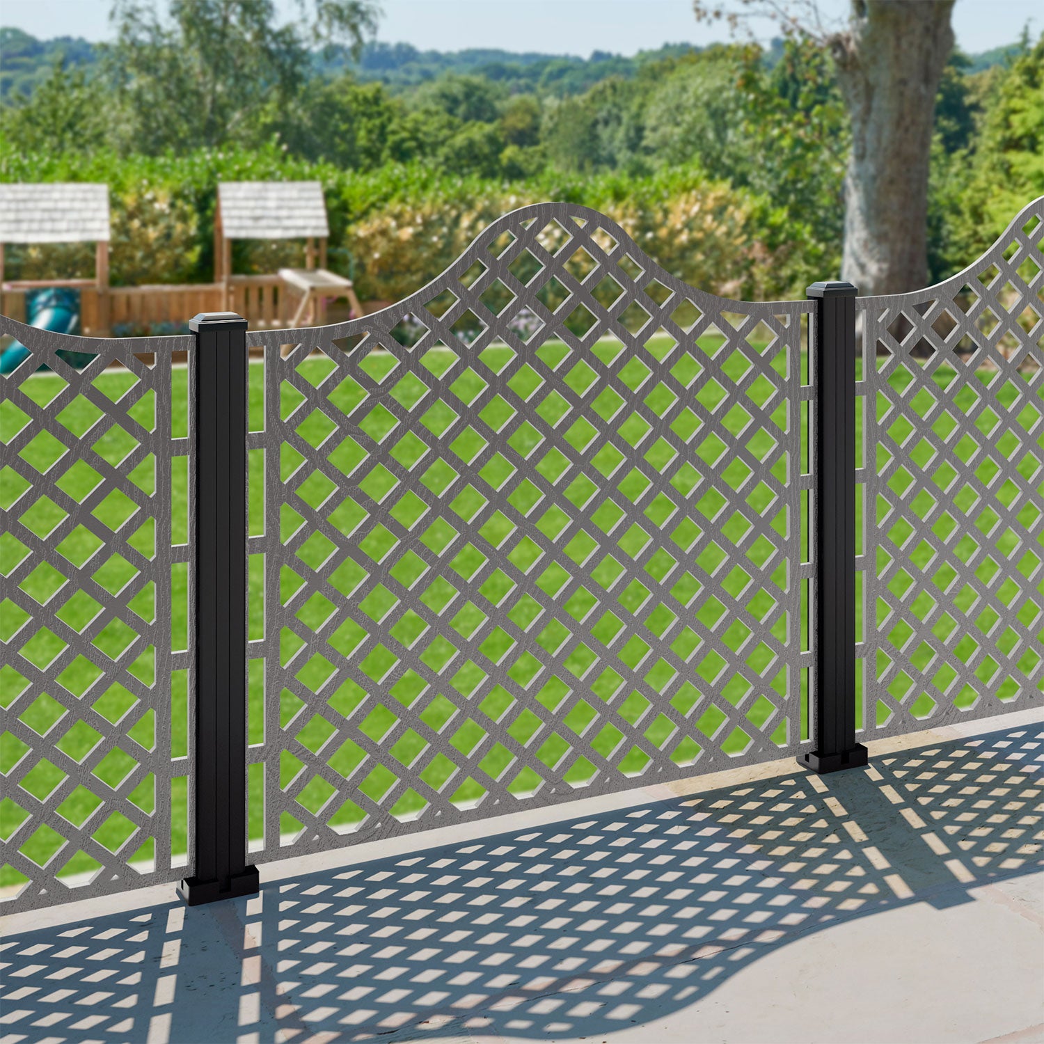 Beaumont Decorative Fence - 120x120cm - with our composite posts