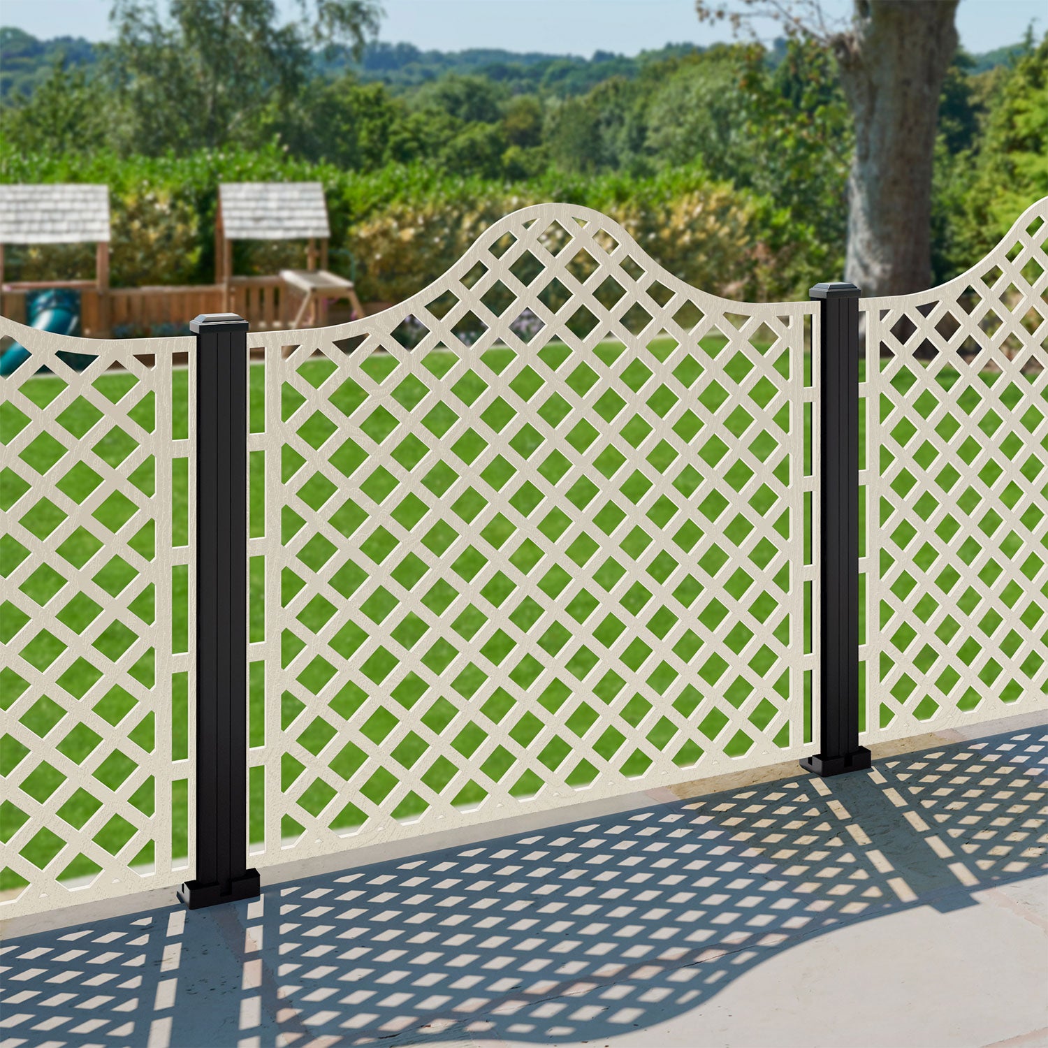 Beaumont Decorative Fence - 120x120cm - with our composite posts