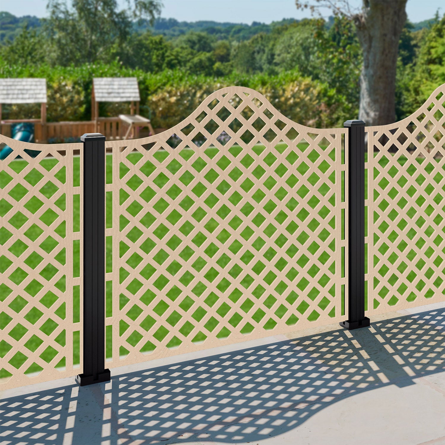 Beaumont Decorative Fence - 120x120cm - with our composite posts