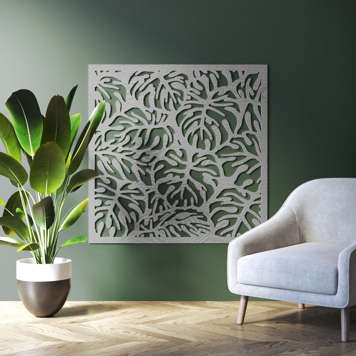Botanic indoor decorative panel