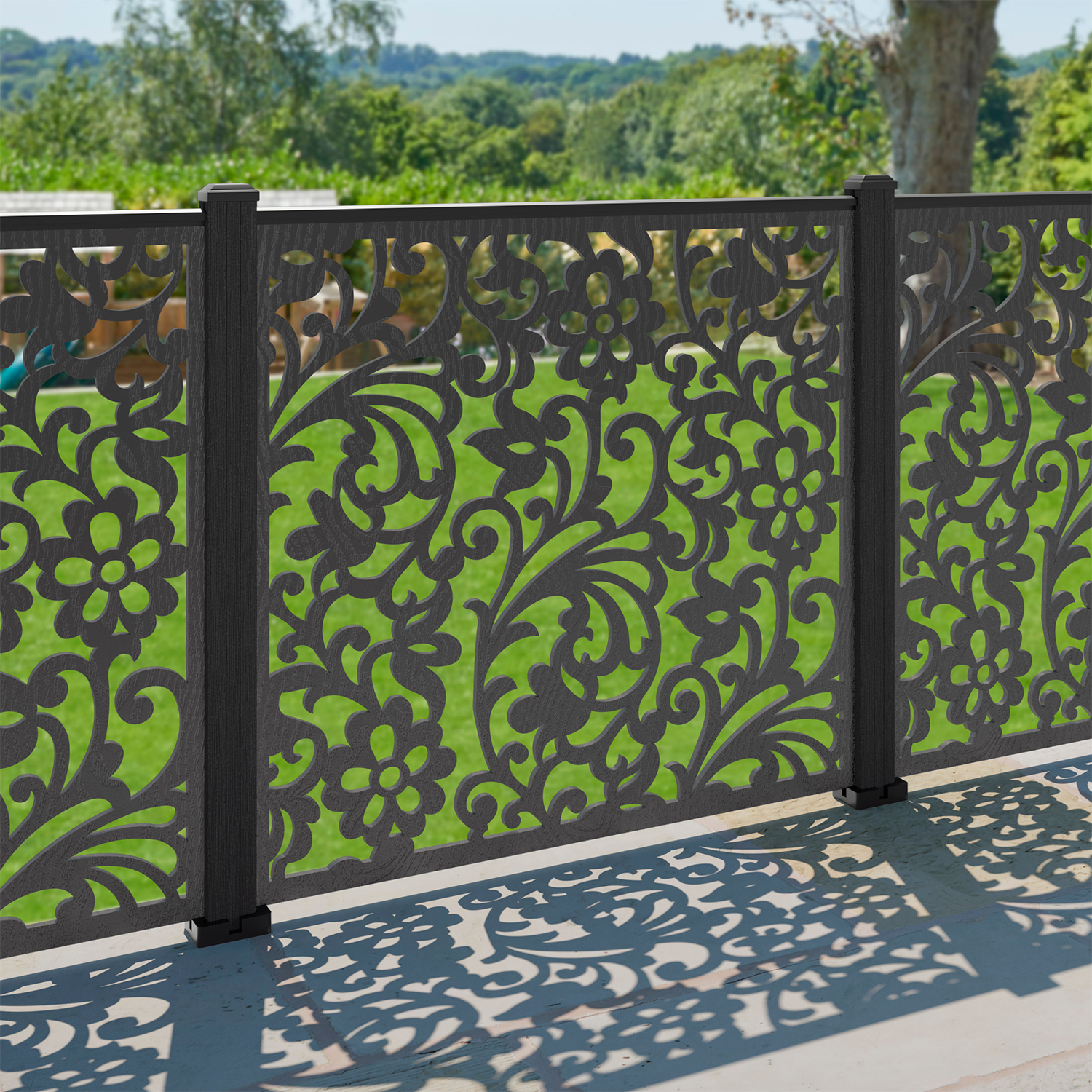Eden Decorative Fence - 120x120cm - with our composite posts