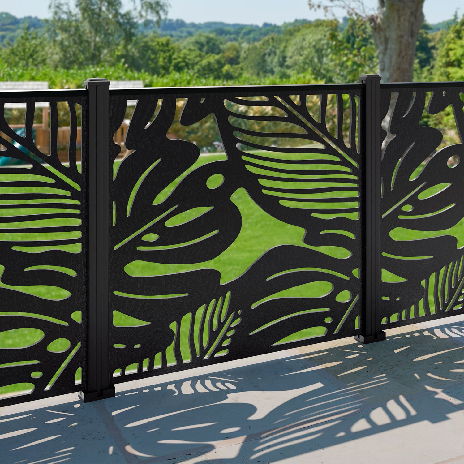 Fauna Decorative Fence - 120x120cm - with our aluminium posts
