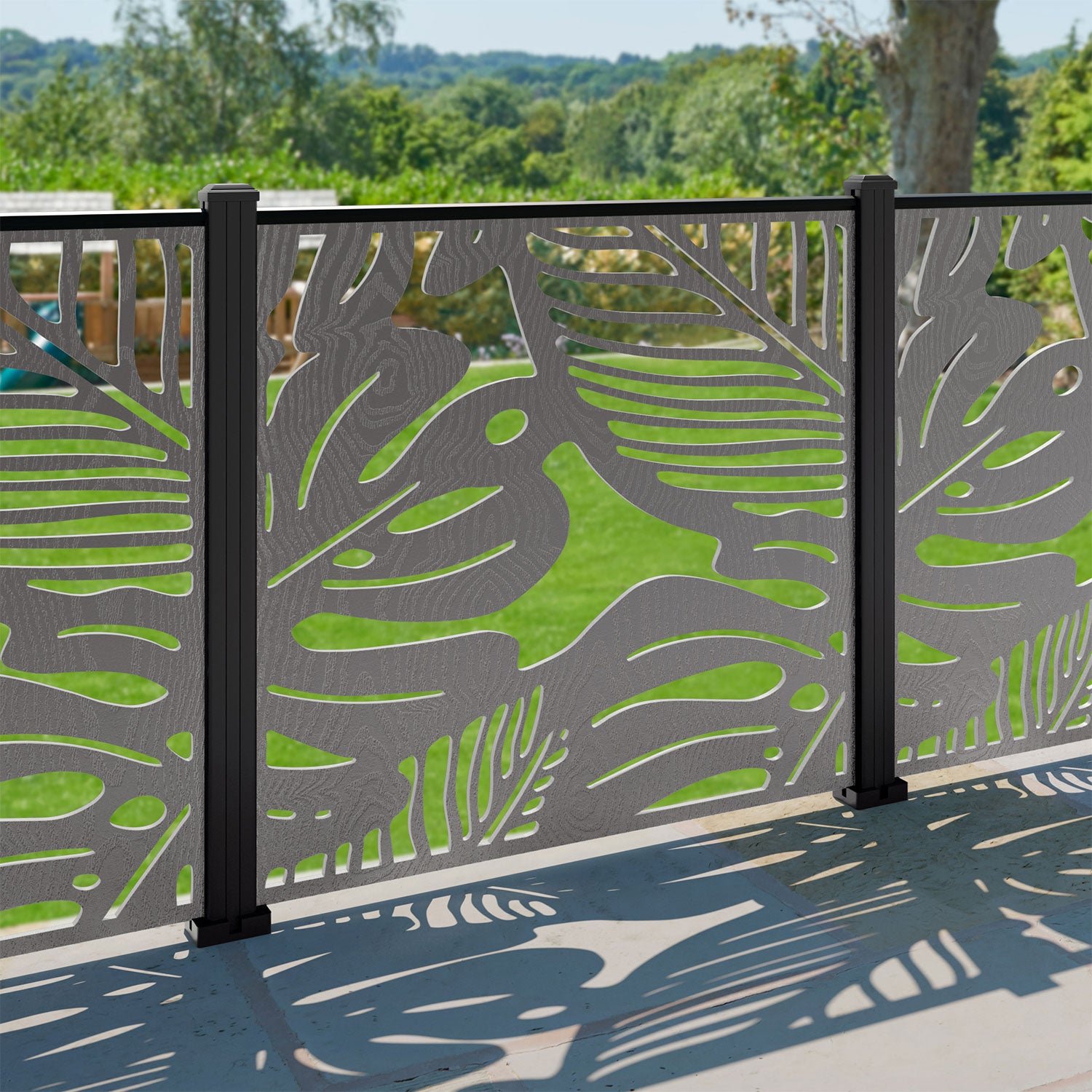 Fauna Decorative Fence - 120x120cm - with our composite posts