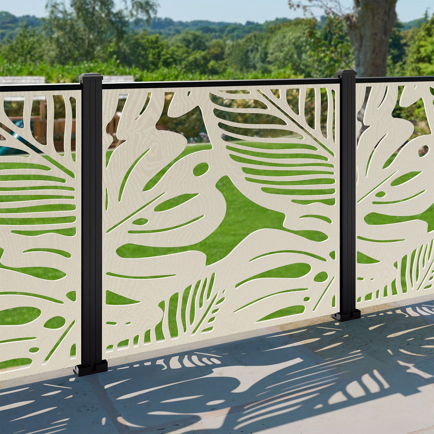 Fauna Decorative Fence - 120x120cm - with our aluminium posts
