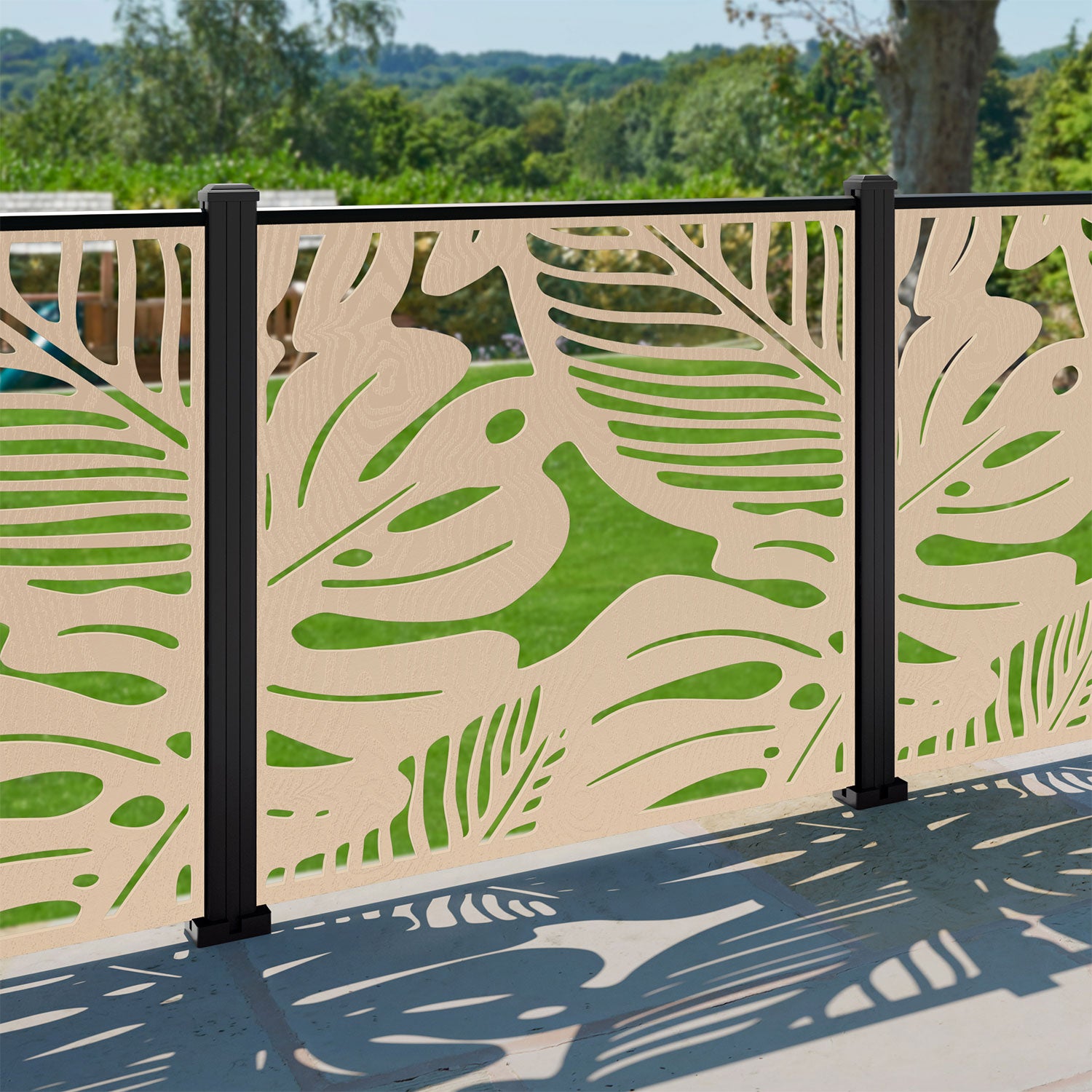 Fauna Decorative Fence - 120x120cm - with our aluminium posts