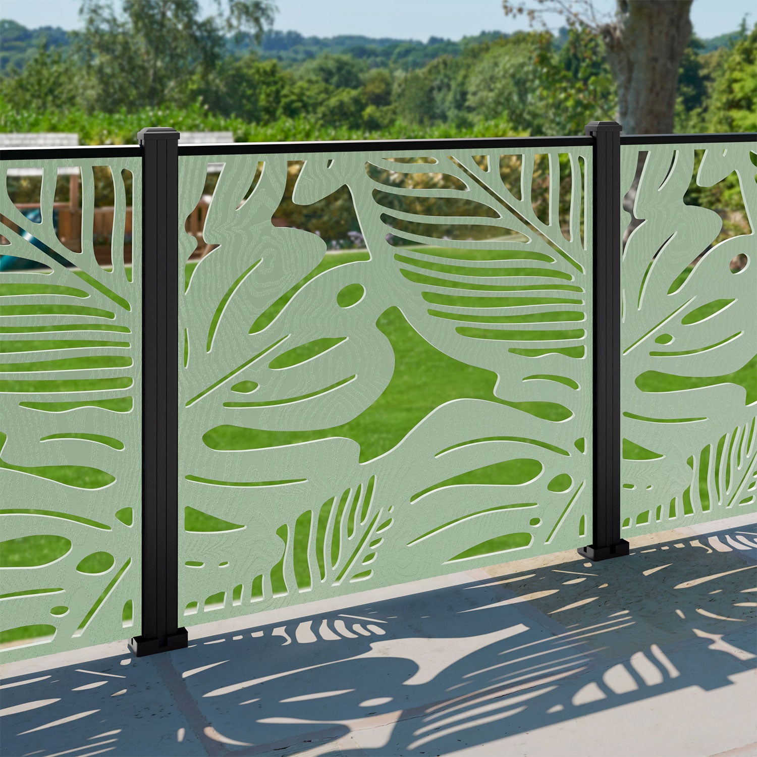 Fauna Decorative Fence - 120x120cm - with our aluminium posts