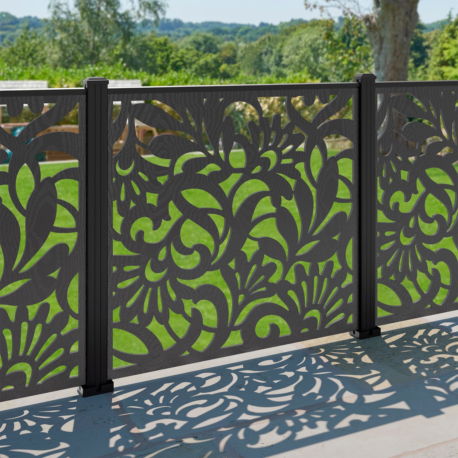 Heritage Decorative Fence - 120x120cm - with our aluminium posts