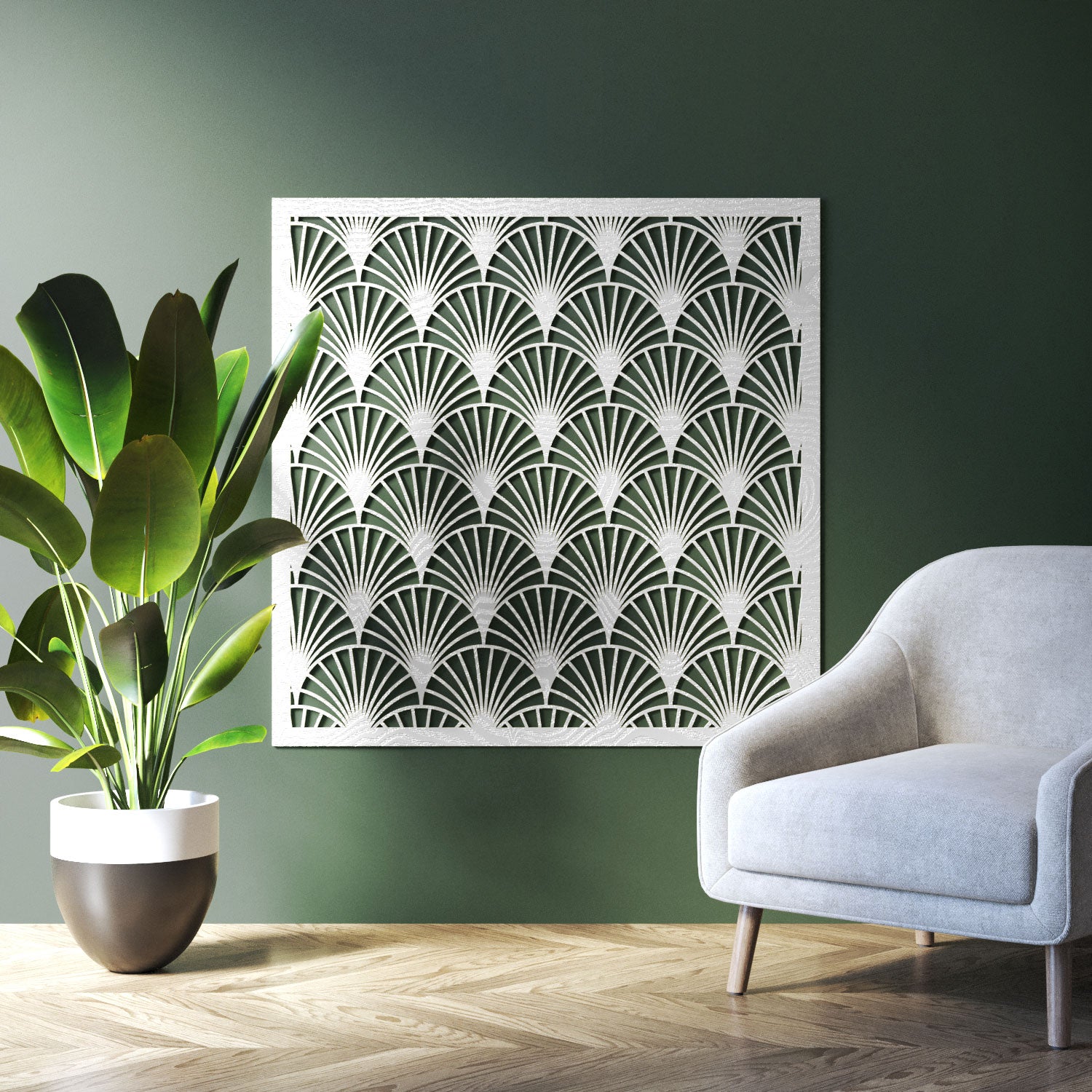 Laurel indoor decorative panel