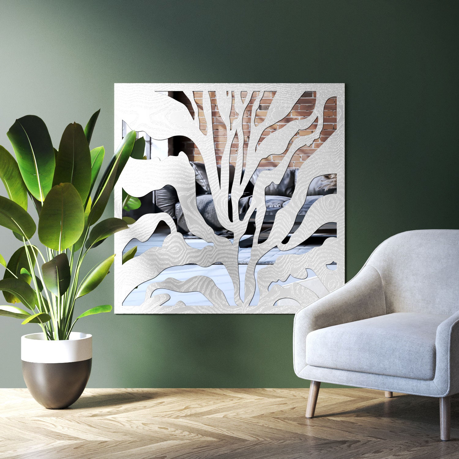 Malawi indoor decorative mirrored panel