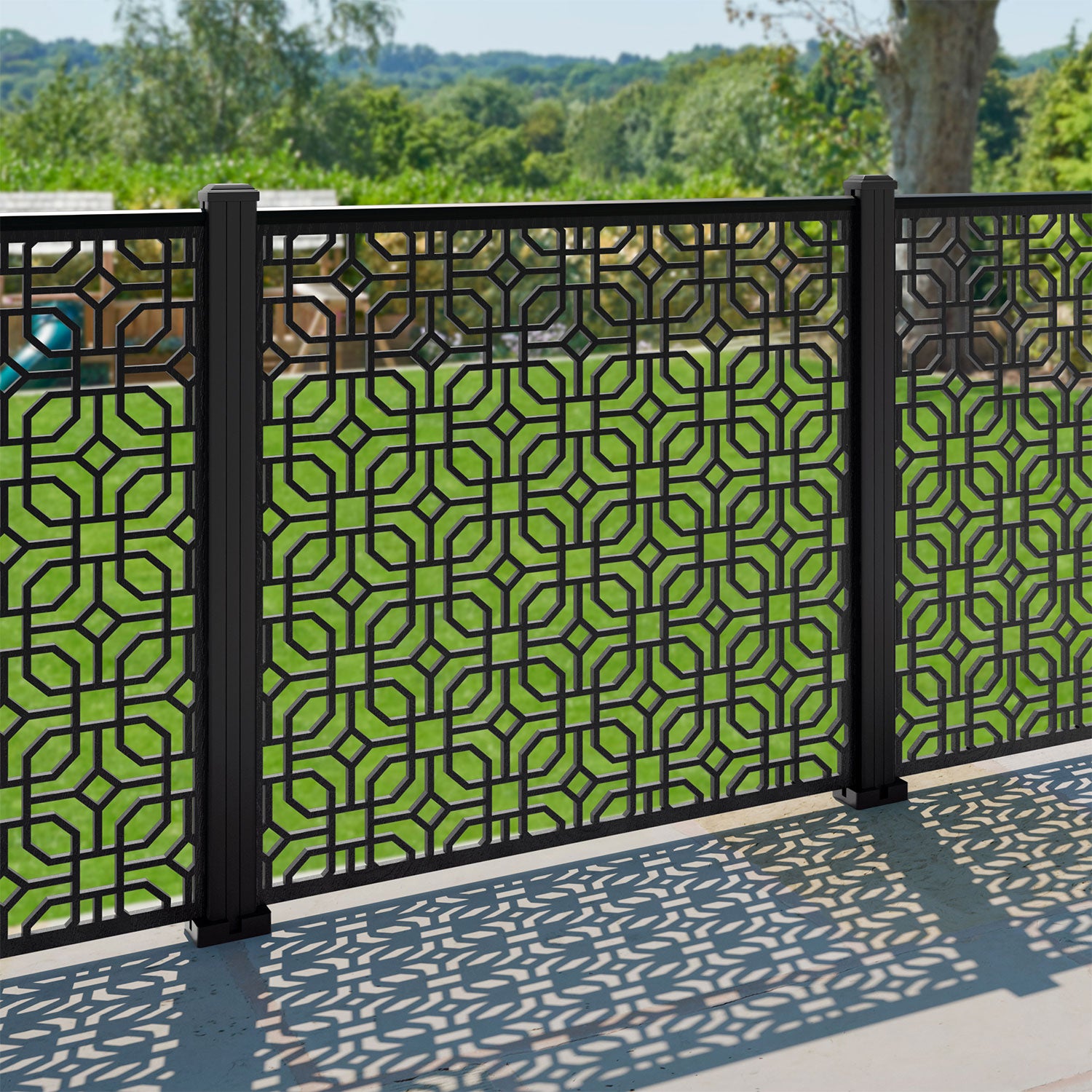 Micro Decorative Fence - 120x120cm - with our composite posts