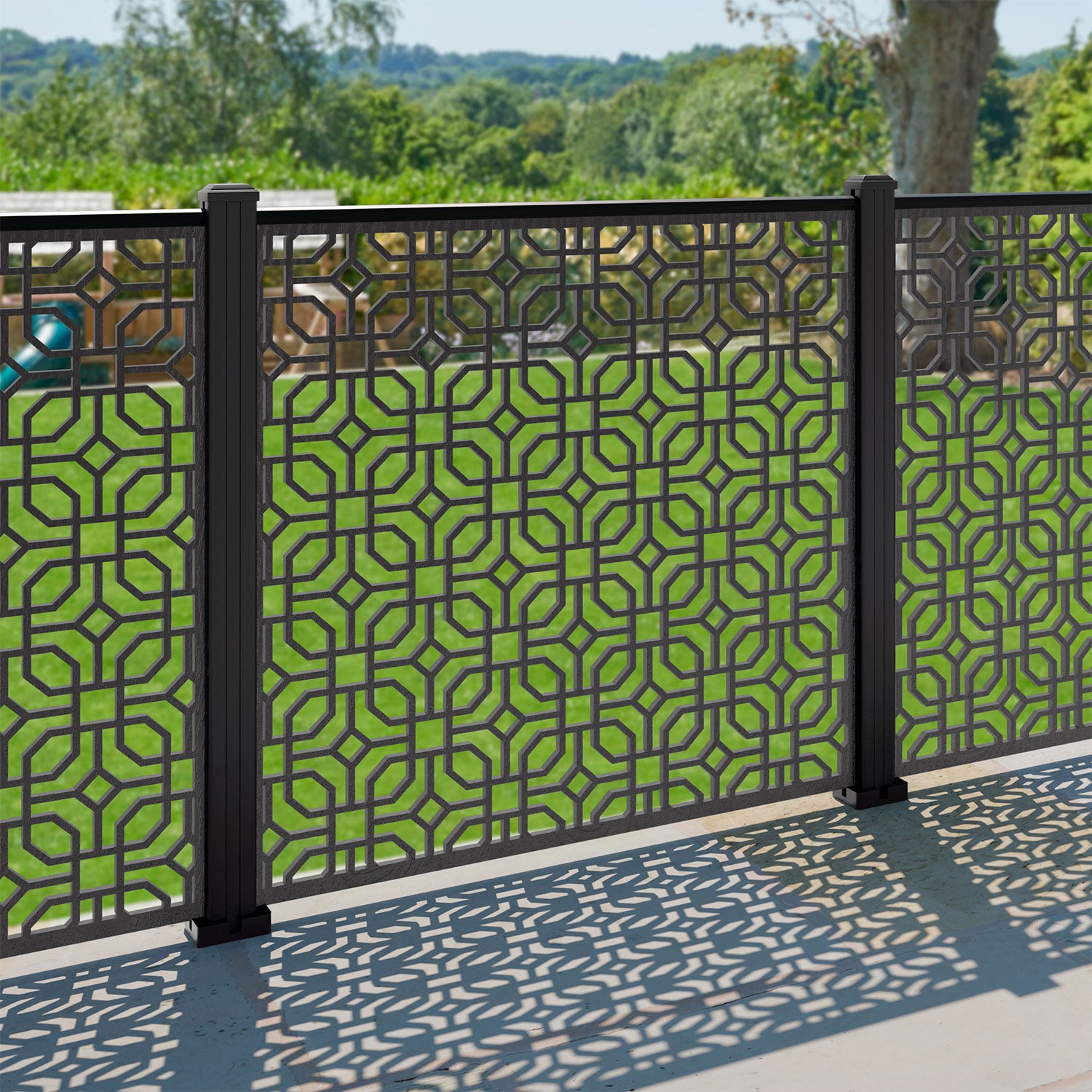 Micro Decorative Fence - 120x120cm - with our composite posts