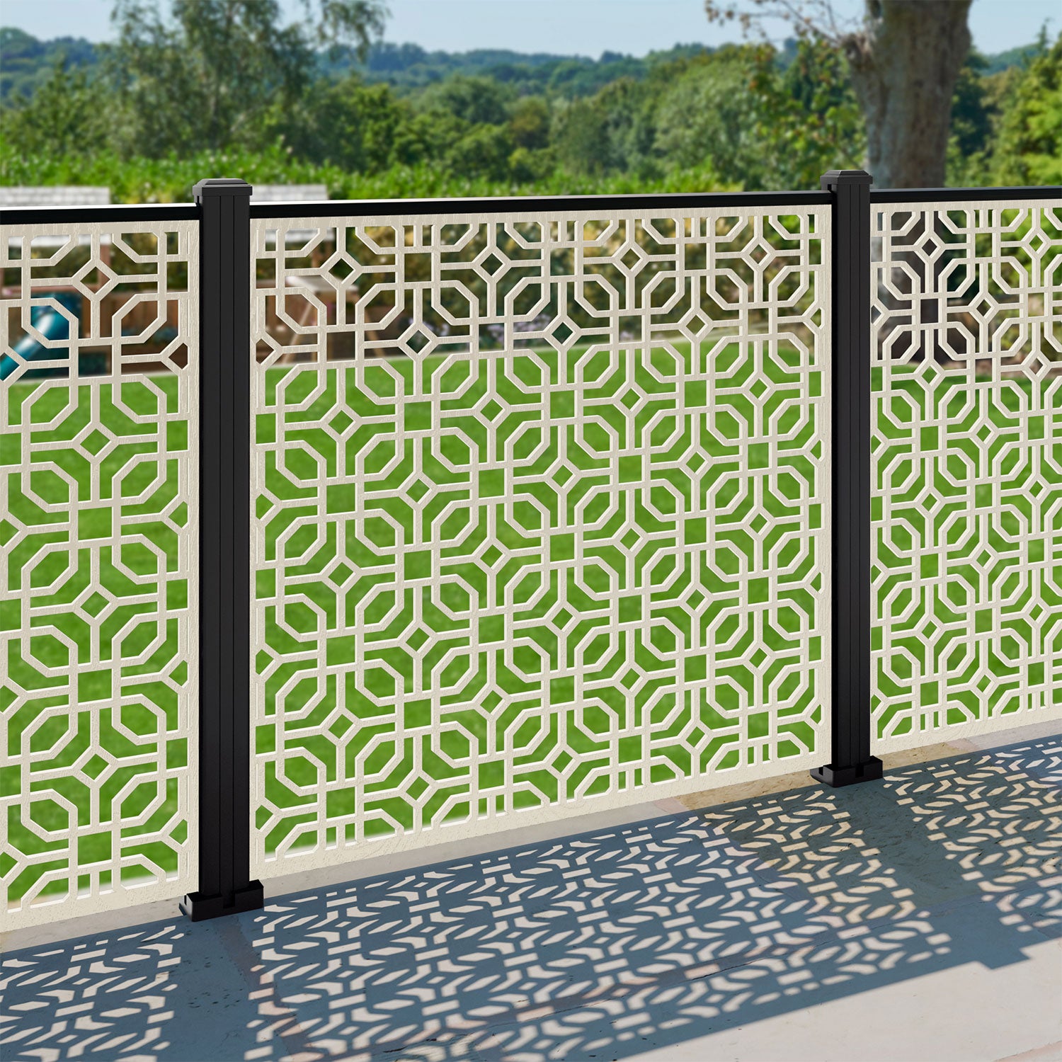 Micro Decorative Fence - 120x120cm - with our composite posts