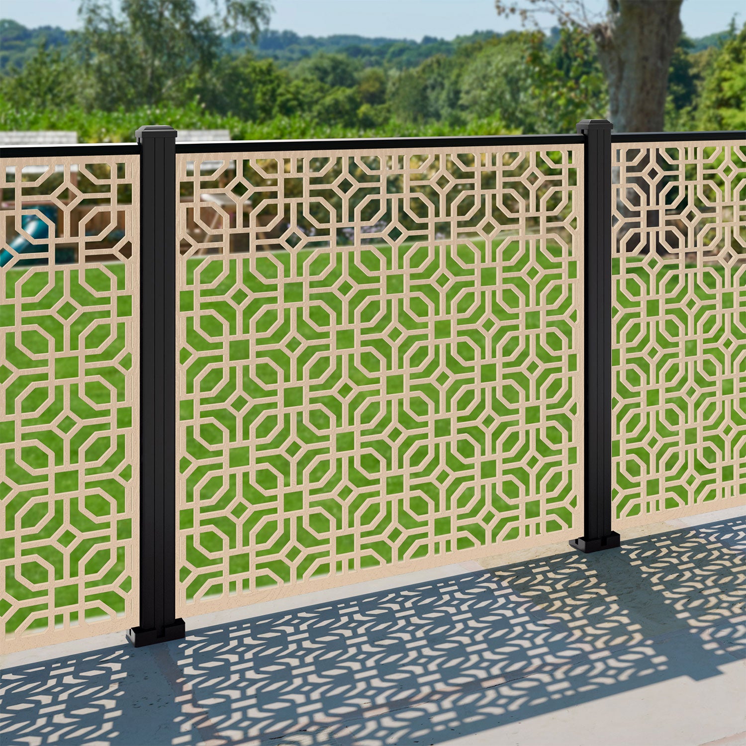 Micro Decorative Fence - 120x120cm - with our composite posts