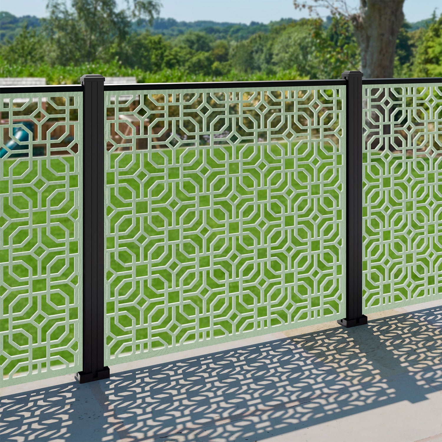Micro Decorative Fence - 120x120cm - with our composite posts