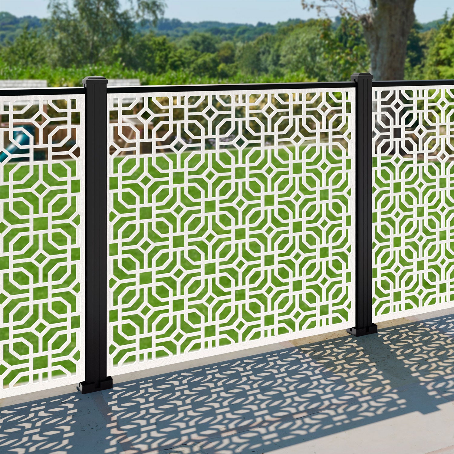 Micro Decorative Fence - 120x120cm - with our composite posts
