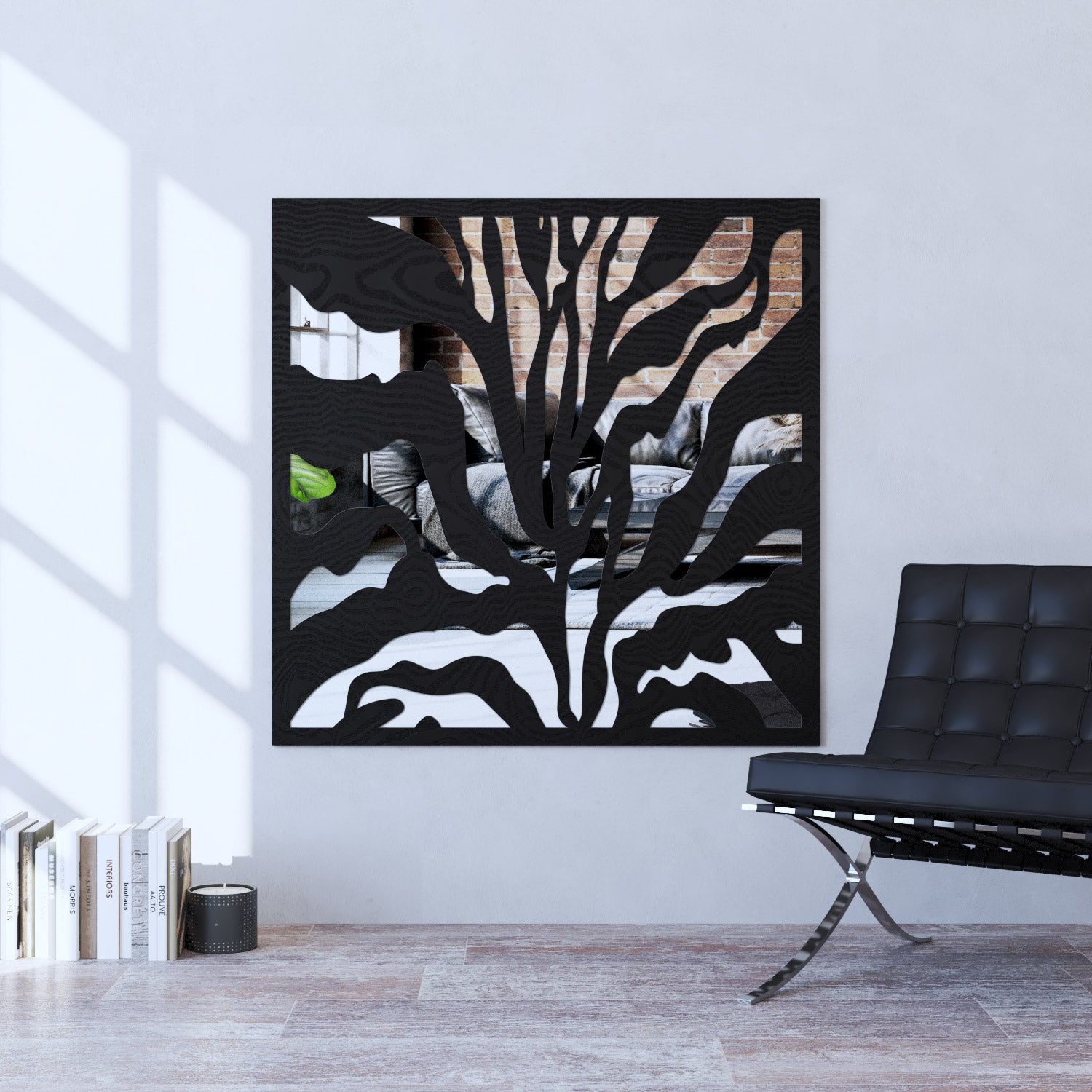 Malawi indoor decorative mirrored panel