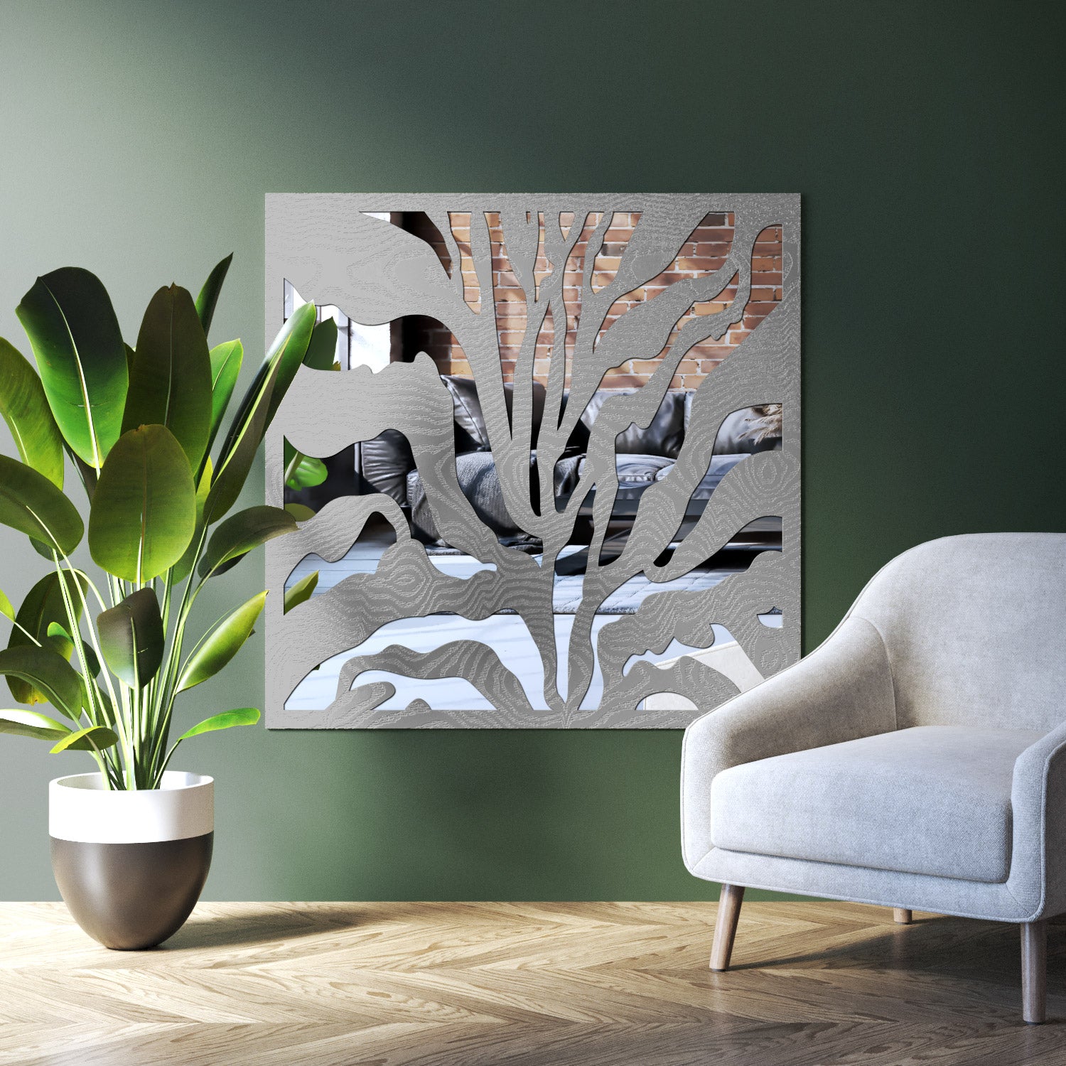 Malawi indoor decorative mirrored panel