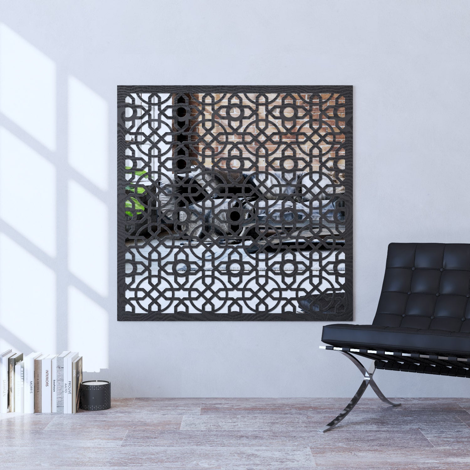 Nabila indoor decorative mirrored panel