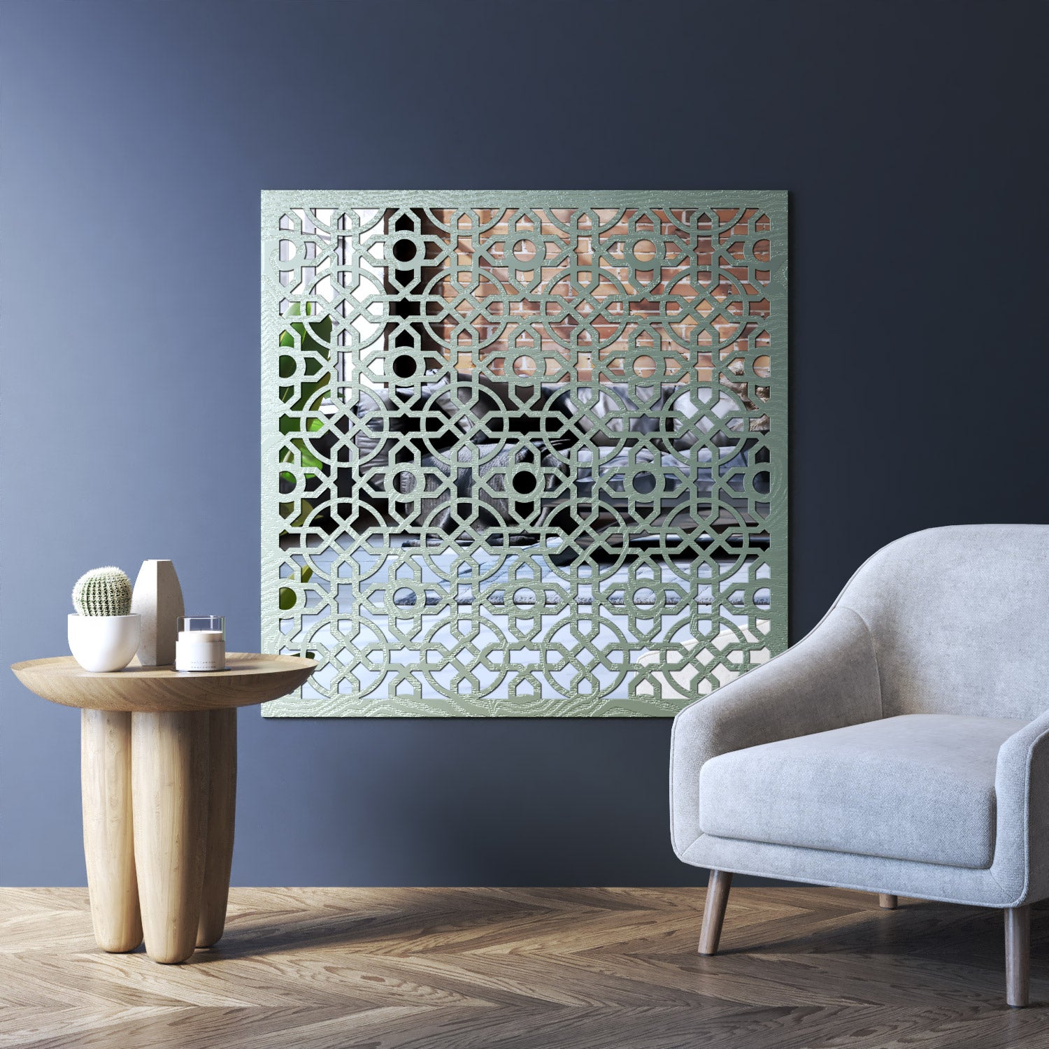 Nabila indoor decorative mirrored panel