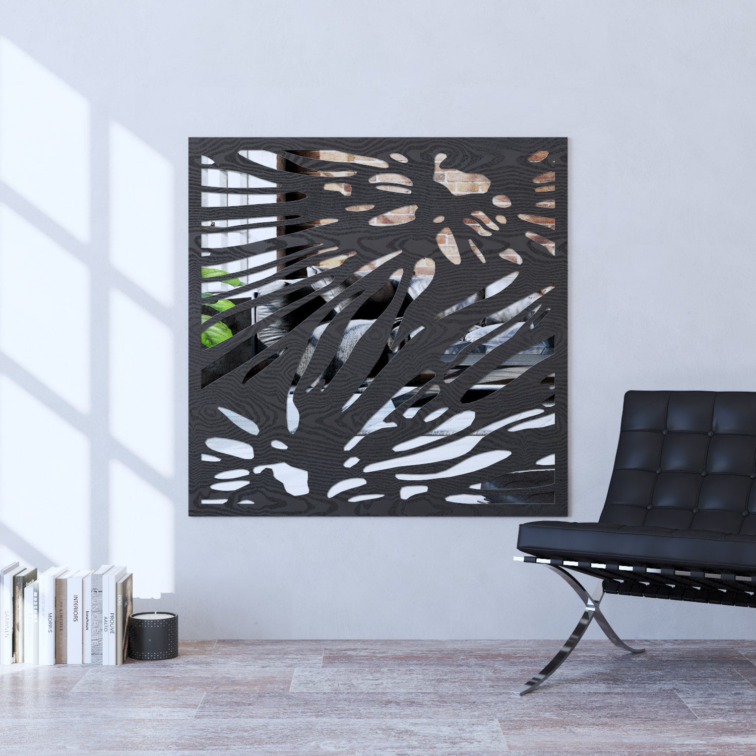 Poppy indoor decorative mirrored panel