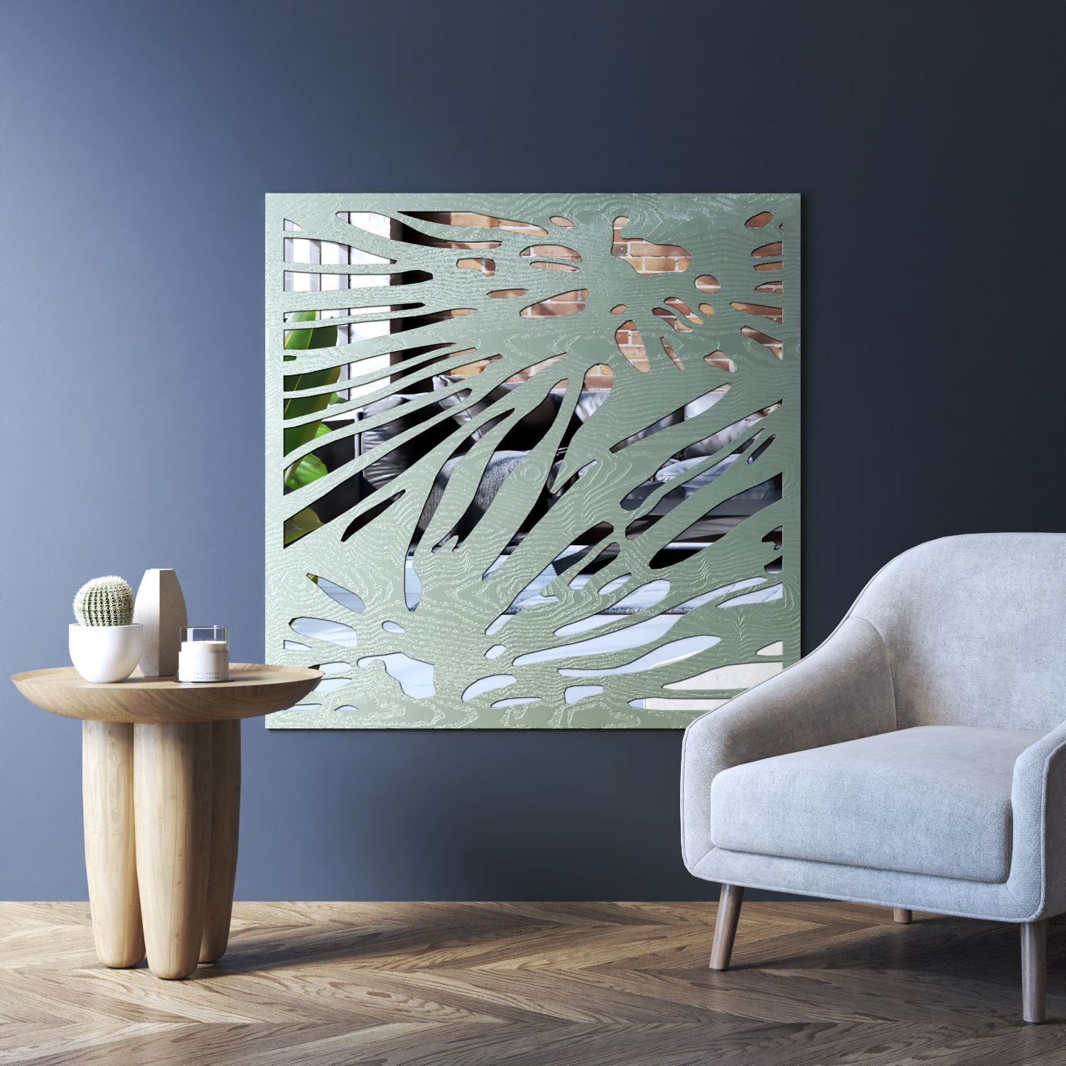 Poppy indoor decorative mirrored panel