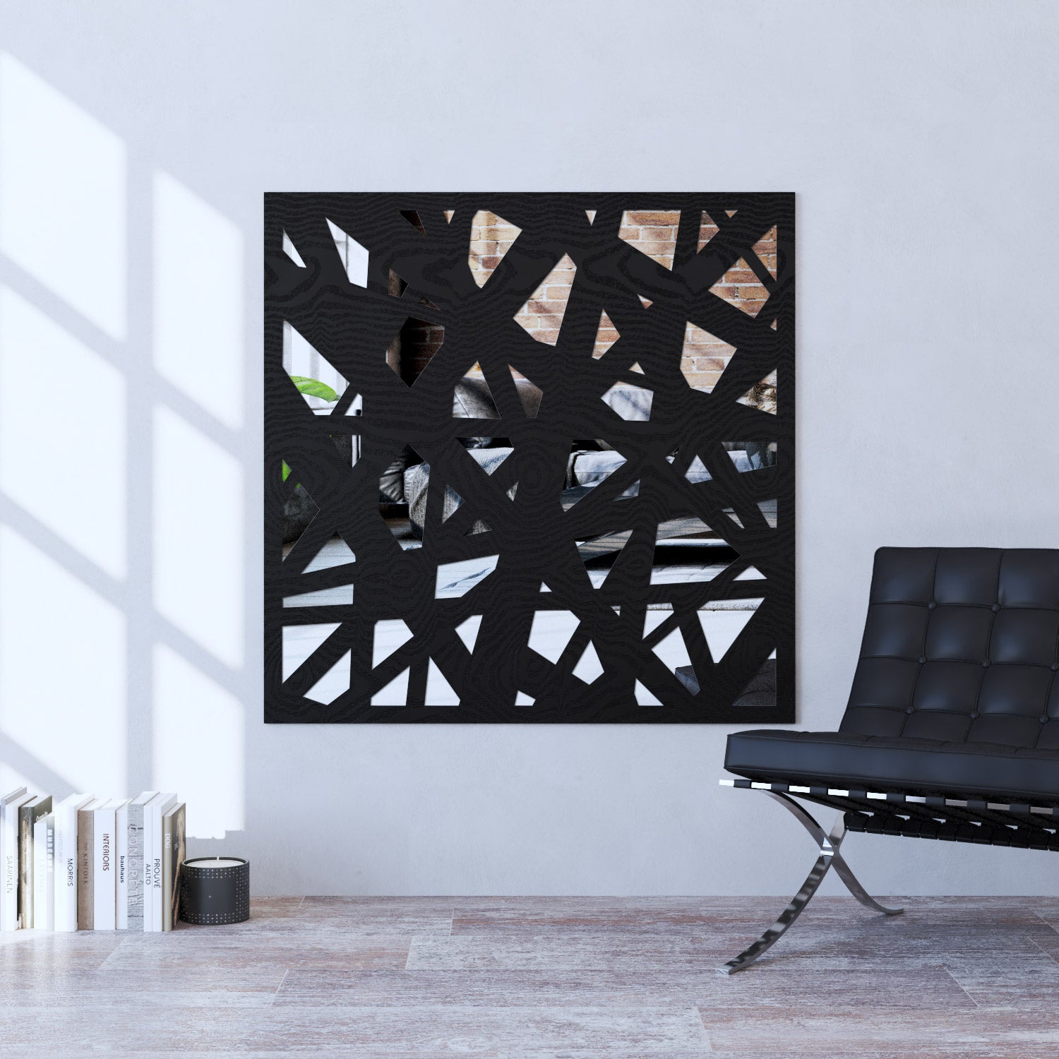 Prism indoor decorative mirrored panel