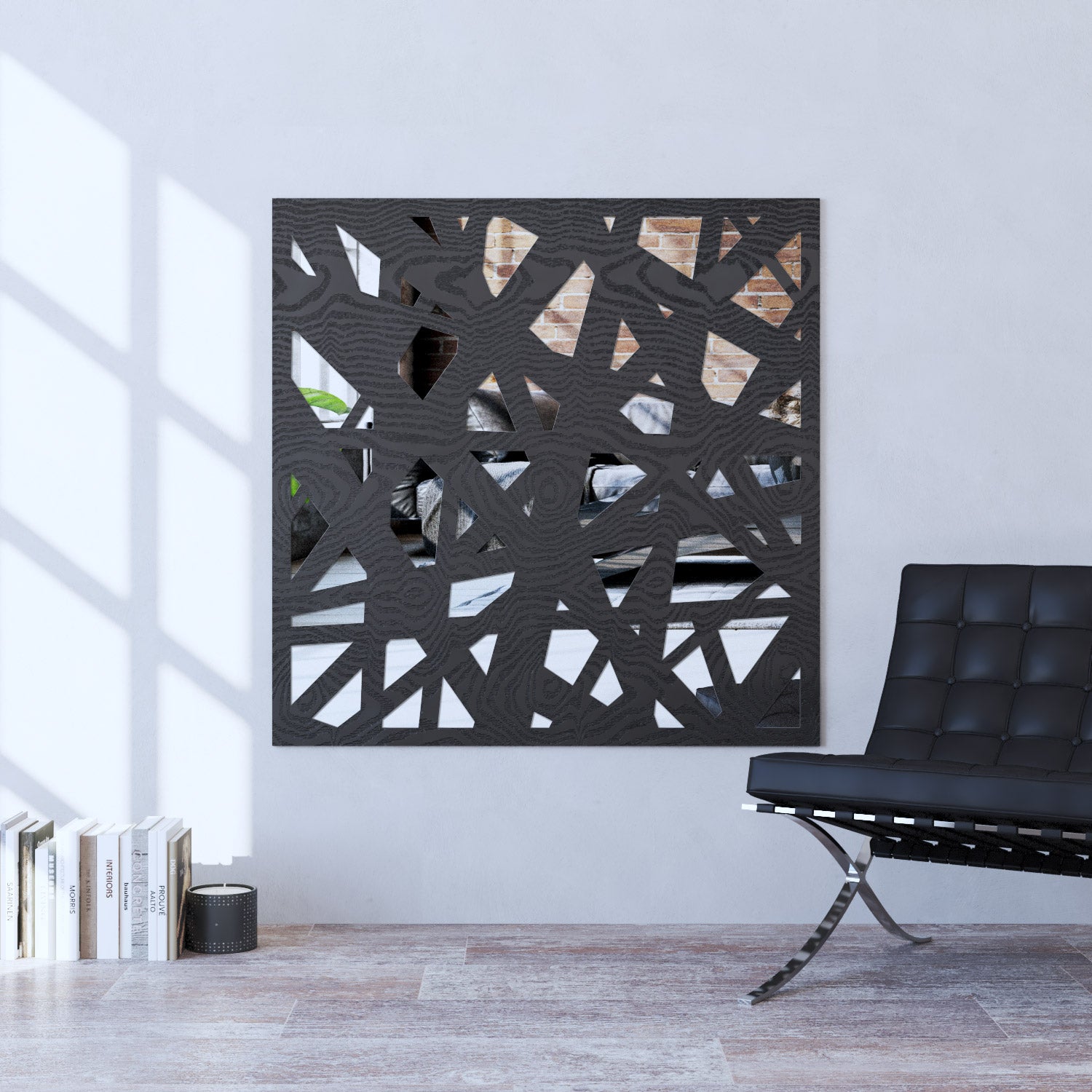 Prism indoor decorative mirrored panel