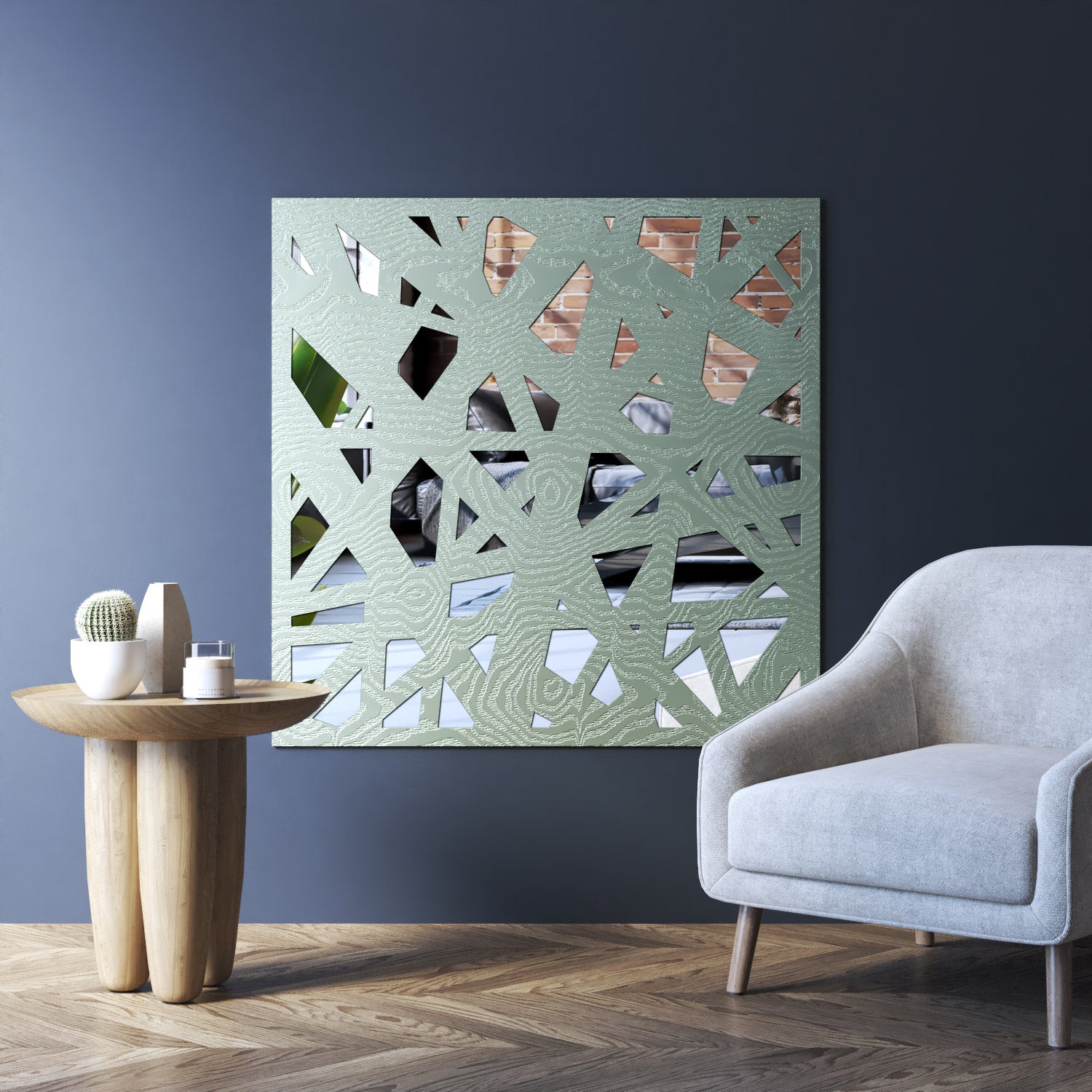 Prism indoor decorative mirrored panel