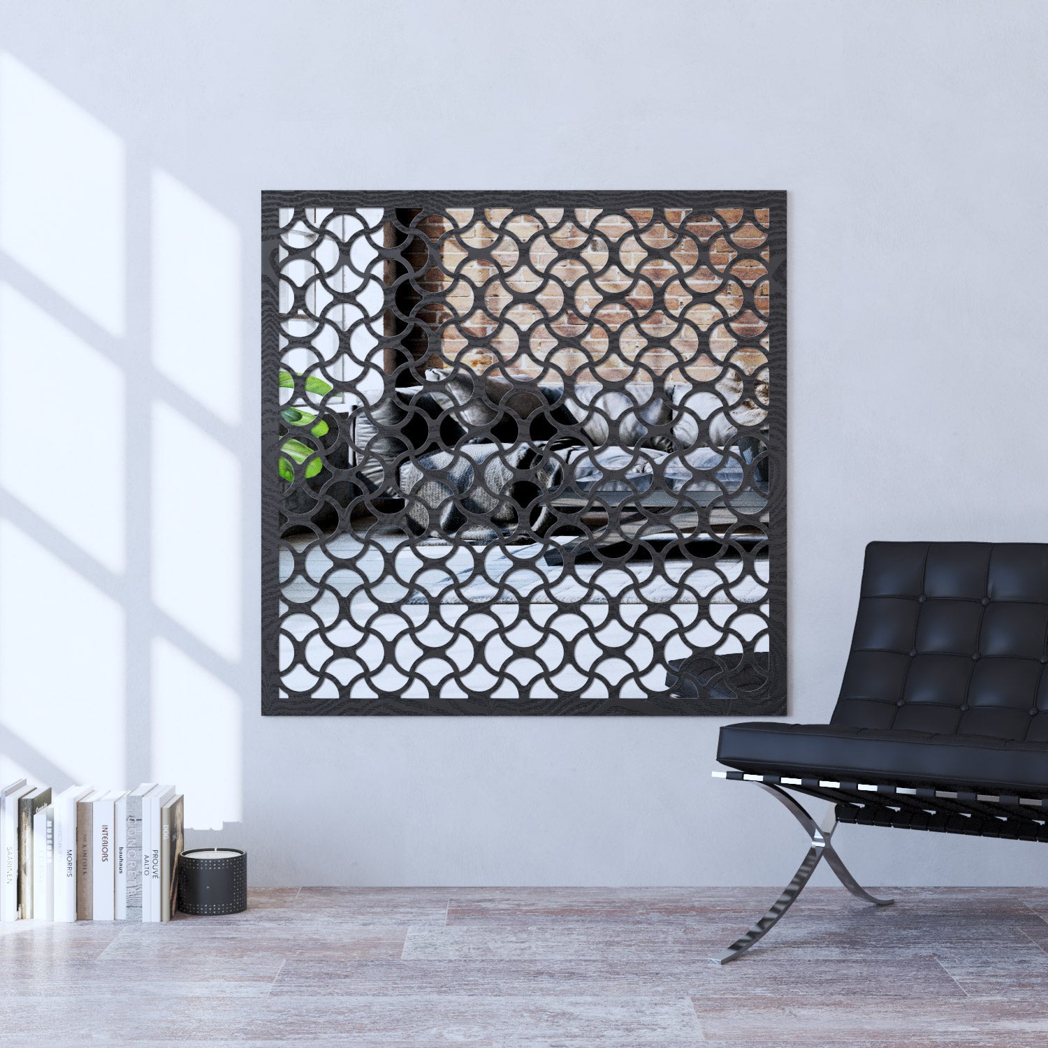Vida indoor decorative mirrored panel