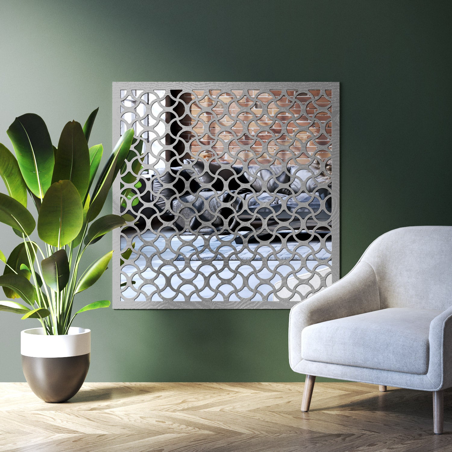 Vida indoor decorative mirrored panel