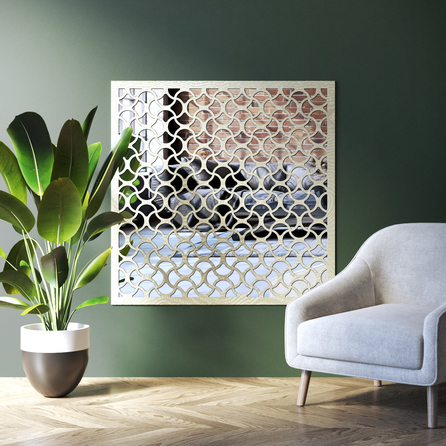 Vida indoor decorative mirrored panel