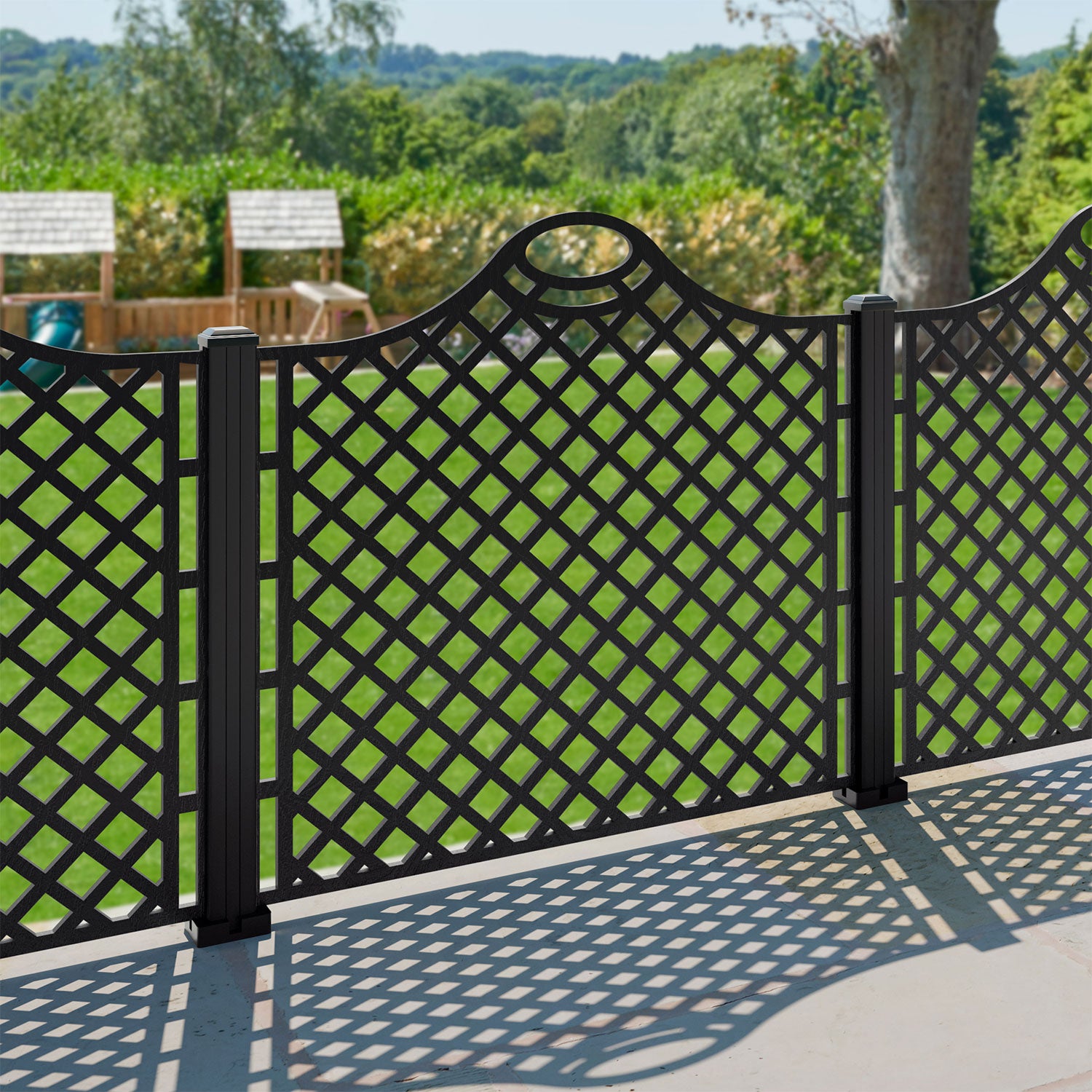 Oxford Decorative Fence - 120x120cm - with our aluminium posts