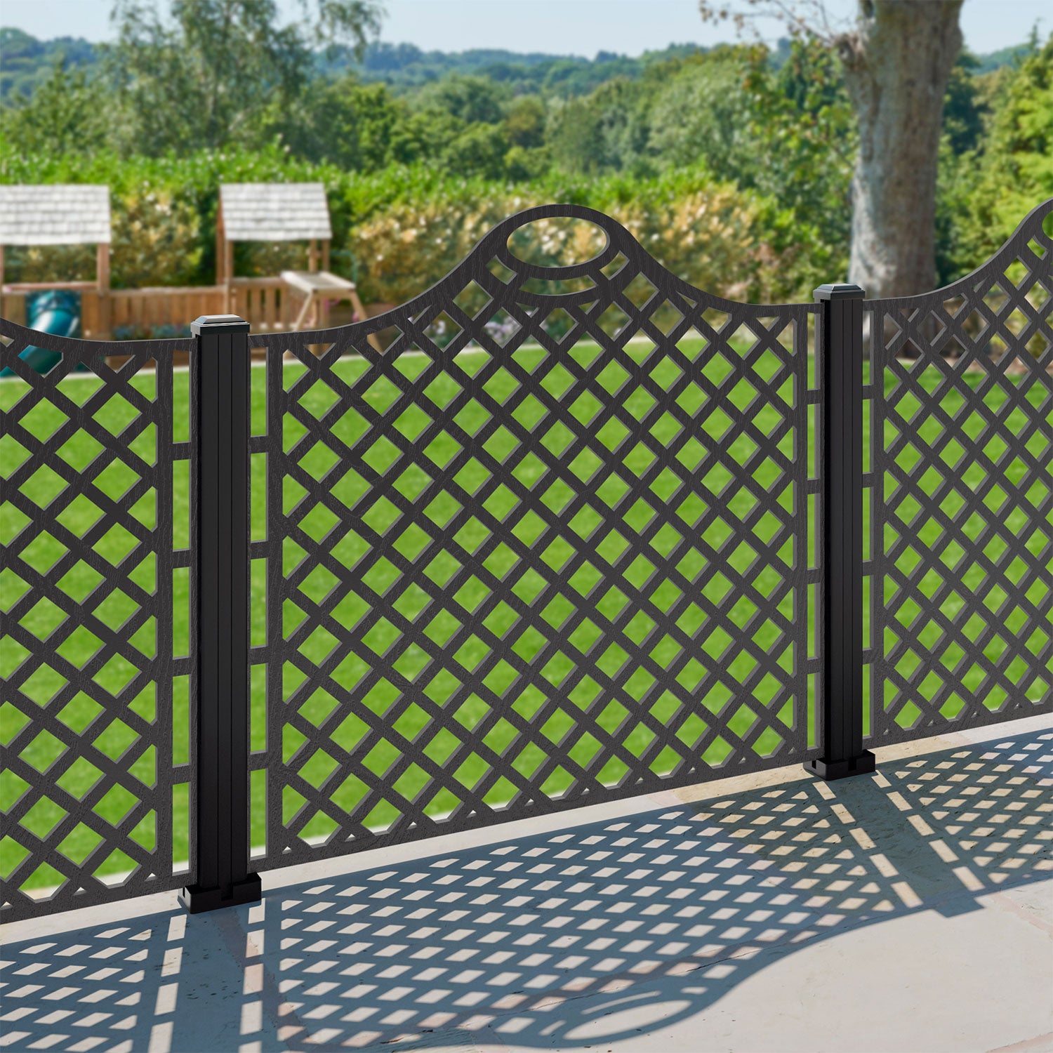 Oxford Decorative Fence - 120x120cm - with our aluminium posts