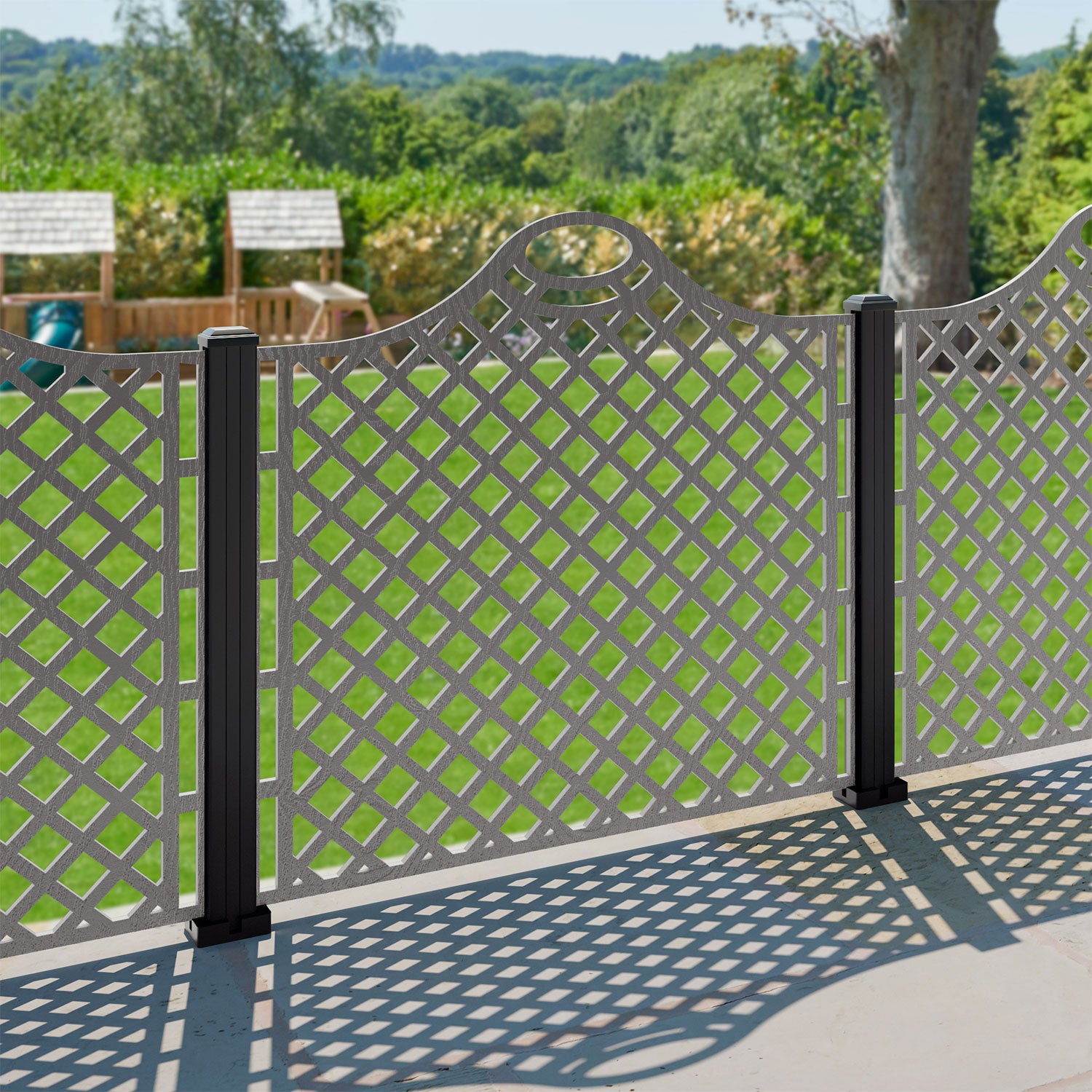 Oxford Decorative Fence - 120x120cm - with our aluminium posts