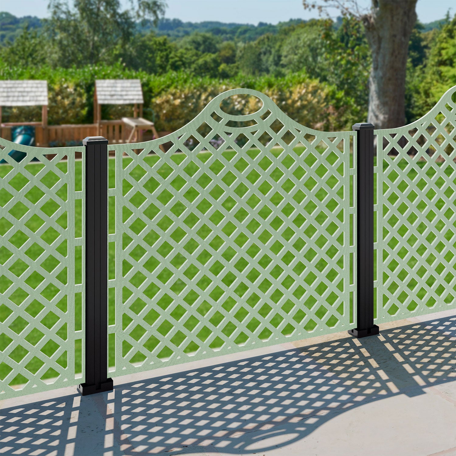 Oxford Decorative Fence - 120x120cm - with our aluminium posts