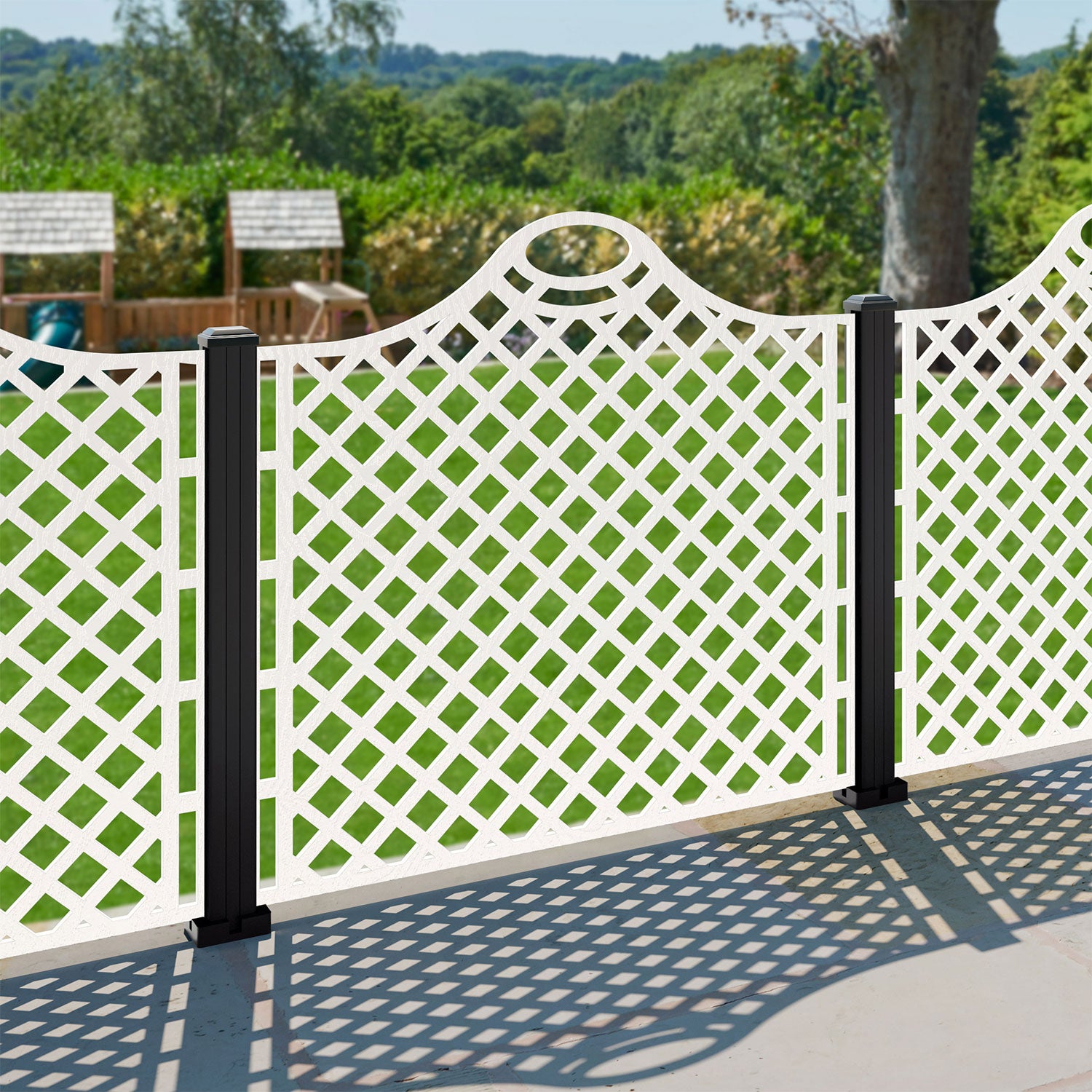 Oxford Decorative Fence - 120x120cm - with our aluminium posts