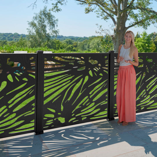 Poppy Decorative Fence - 120x120cm - with our aluminium posts