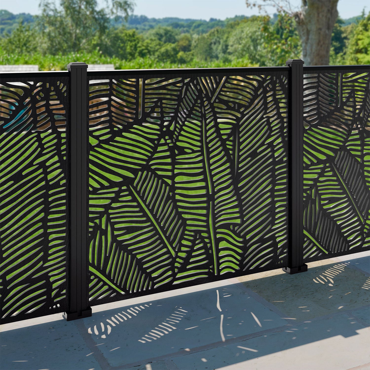 Quill Decorative Fence - 120x120cm - with our aluminium posts