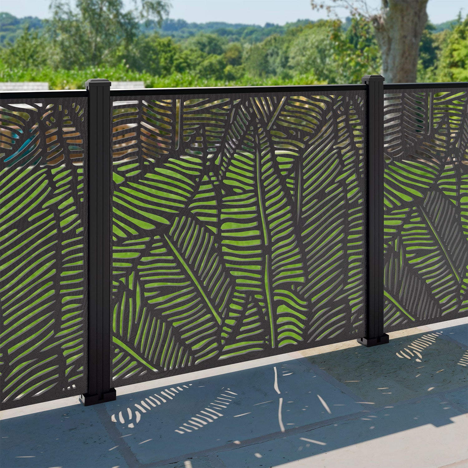 Quill Decorative Fence - 120x120cm - with our aluminium posts