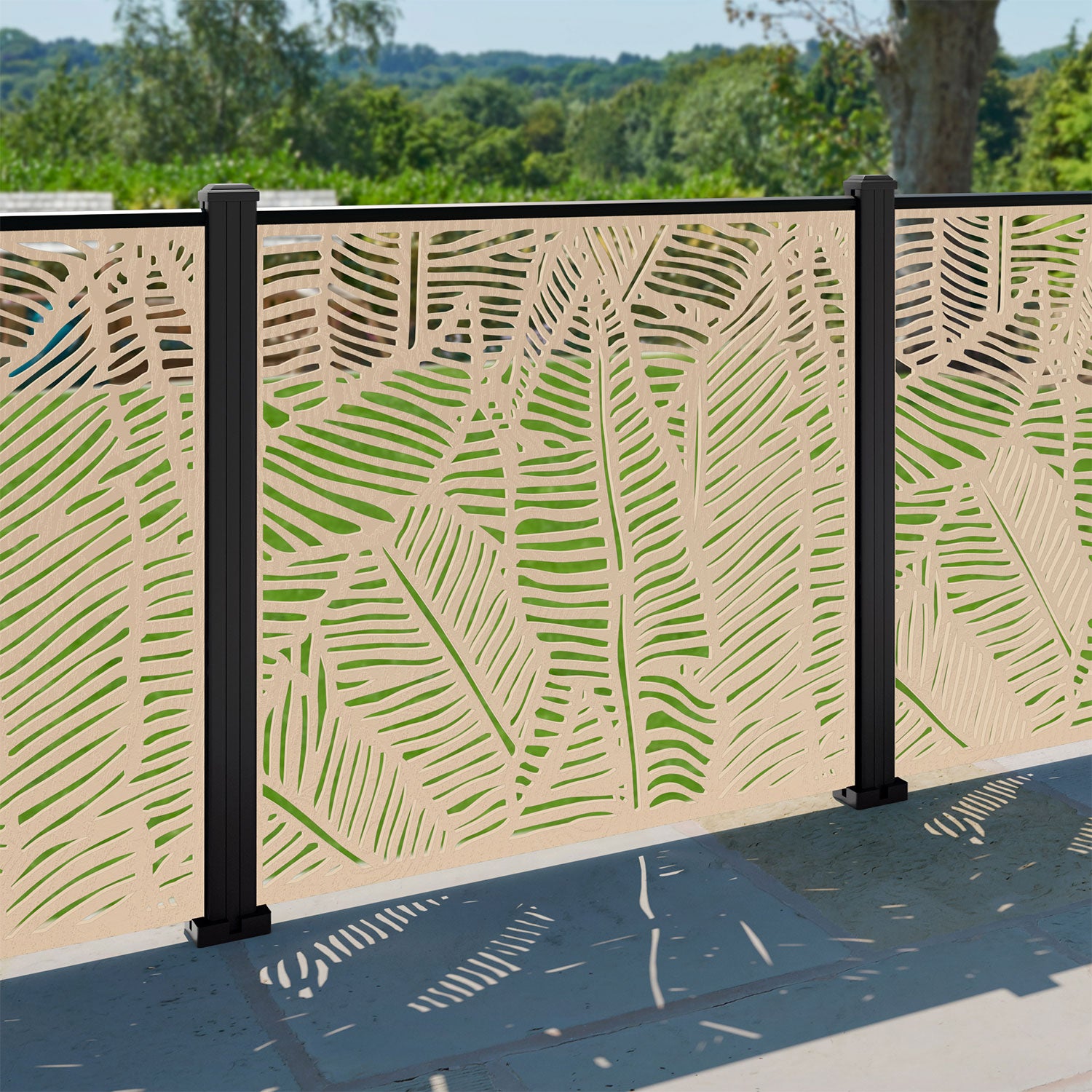 Quill Decorative Fence - 120x120cm - with our aluminium posts