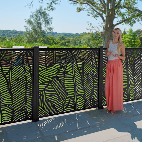 Quill Decorative Fence - 120x120cm - with our composite posts